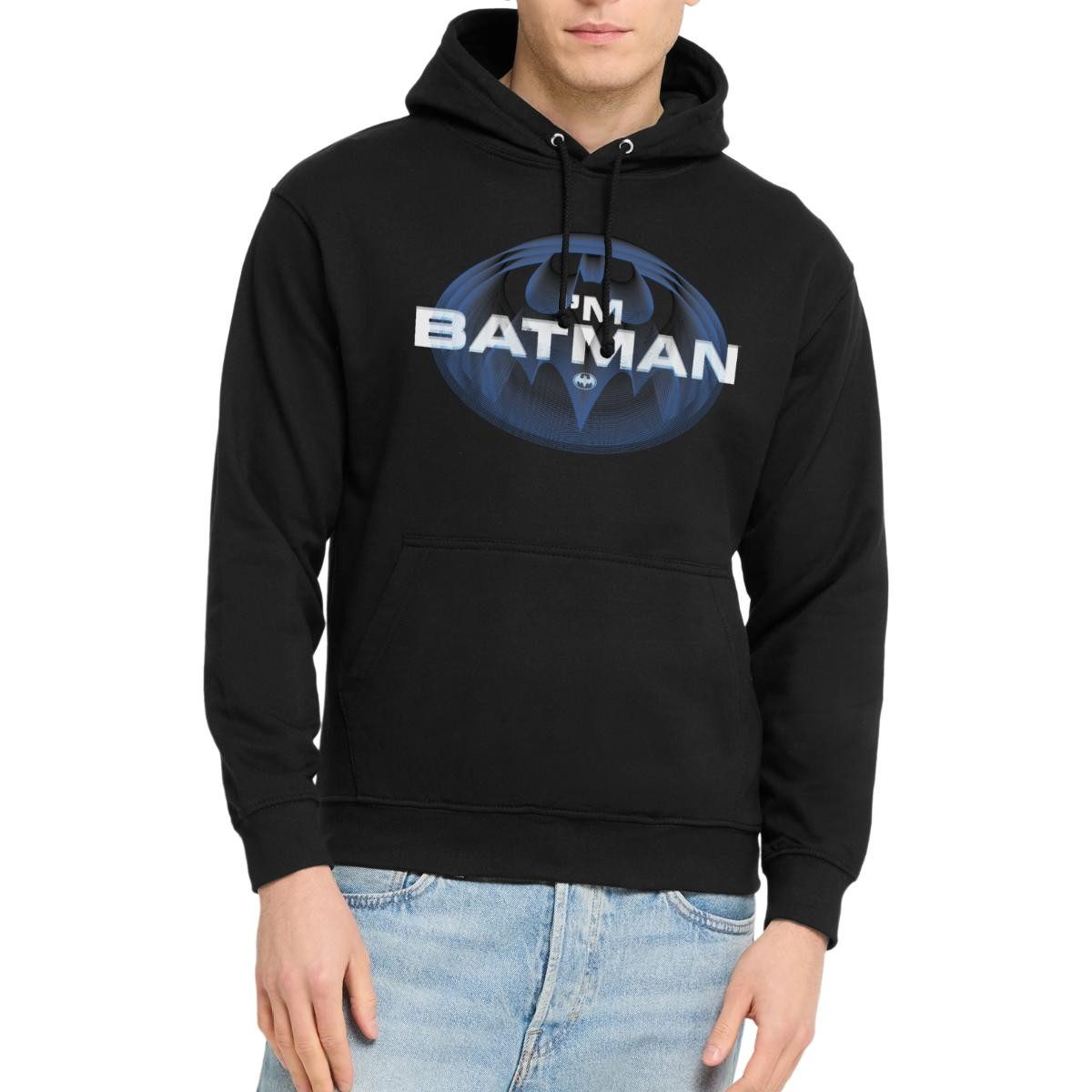 Spreadshirt Hoodie The Flash I'm Batman Blaues Logo Unisex Hoodie (1-tlg)