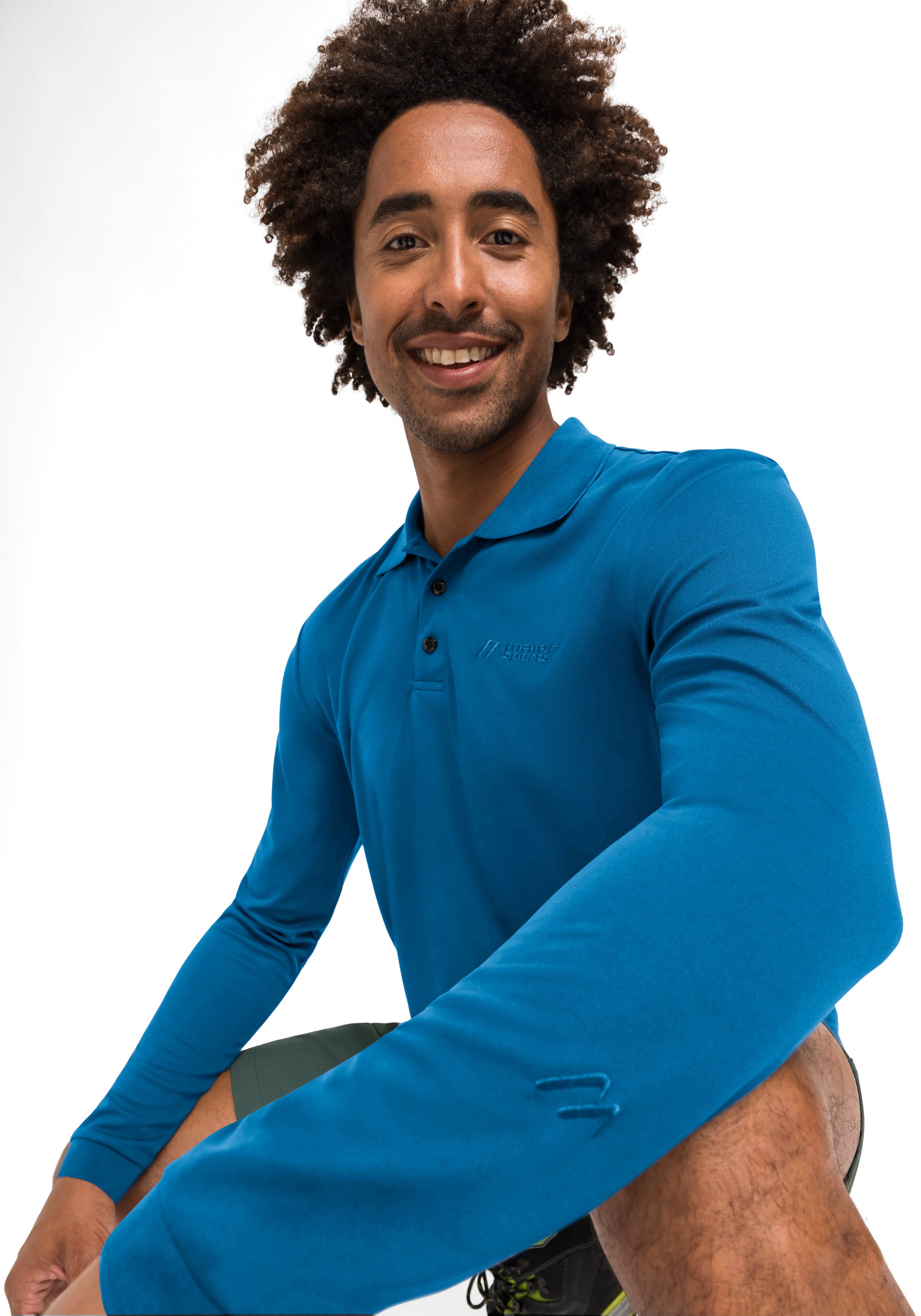 Maier Sports Poloshirt Ulrich L/S Herren Funktionsshirt, langarm Freizeitsh günstig online kaufen