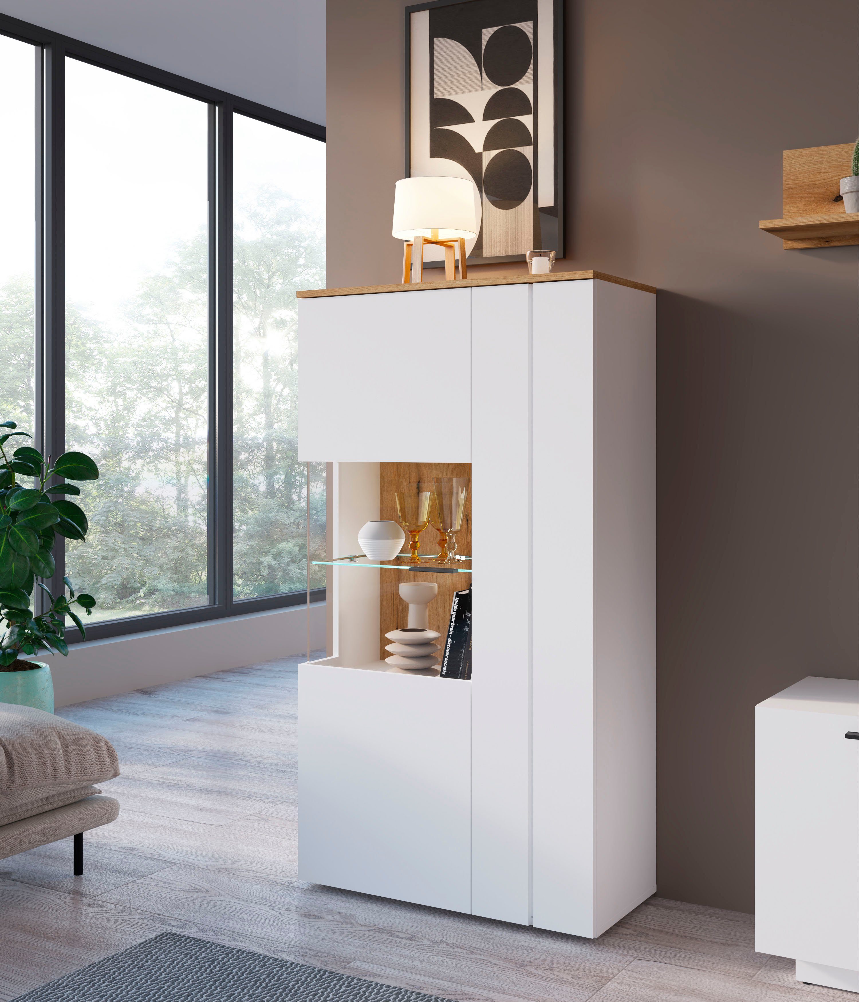 INOSIGN Vitrine Dalano Höhe ca. 144 cm günstig online kaufen