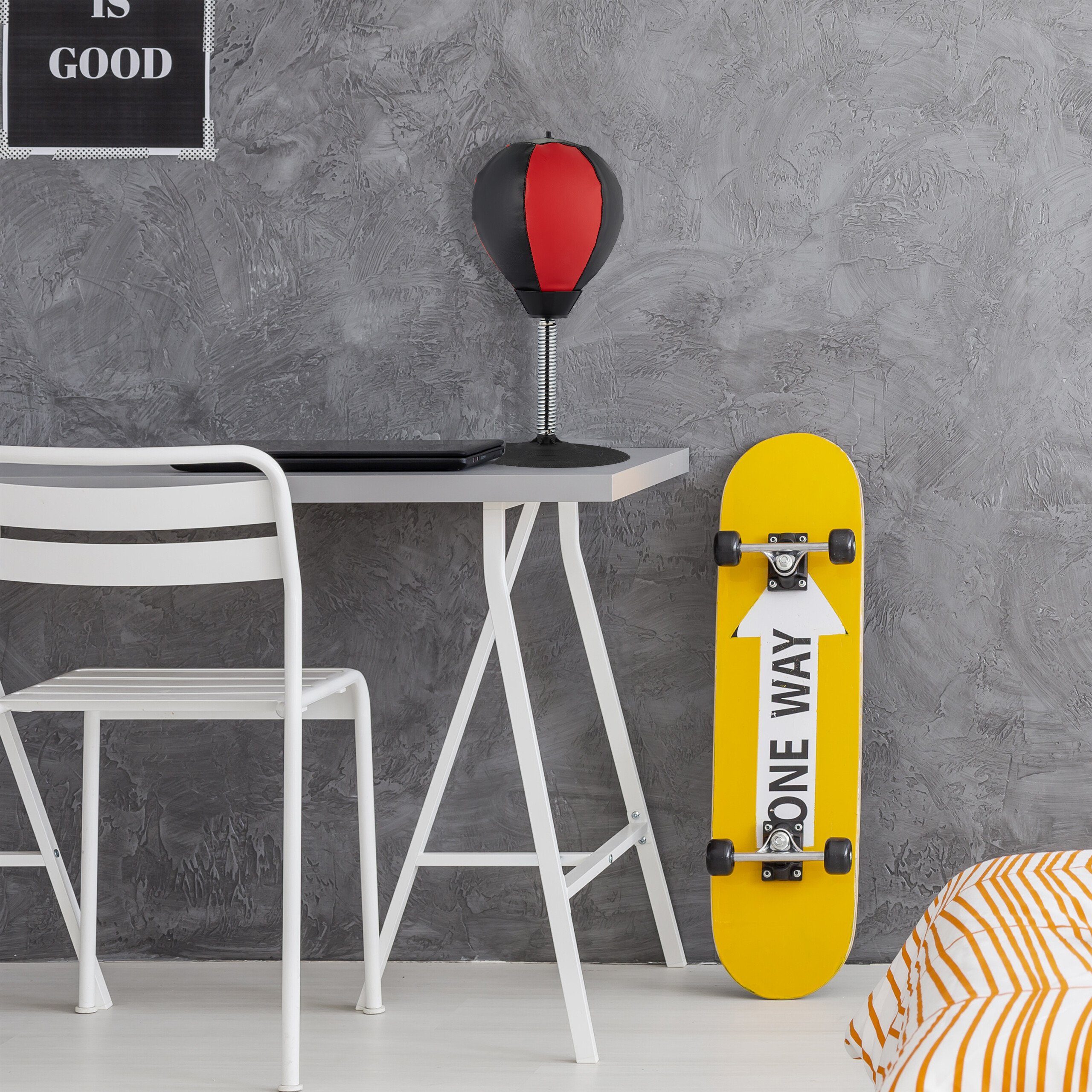 relaxdays Punchingball Tisch Boxsack