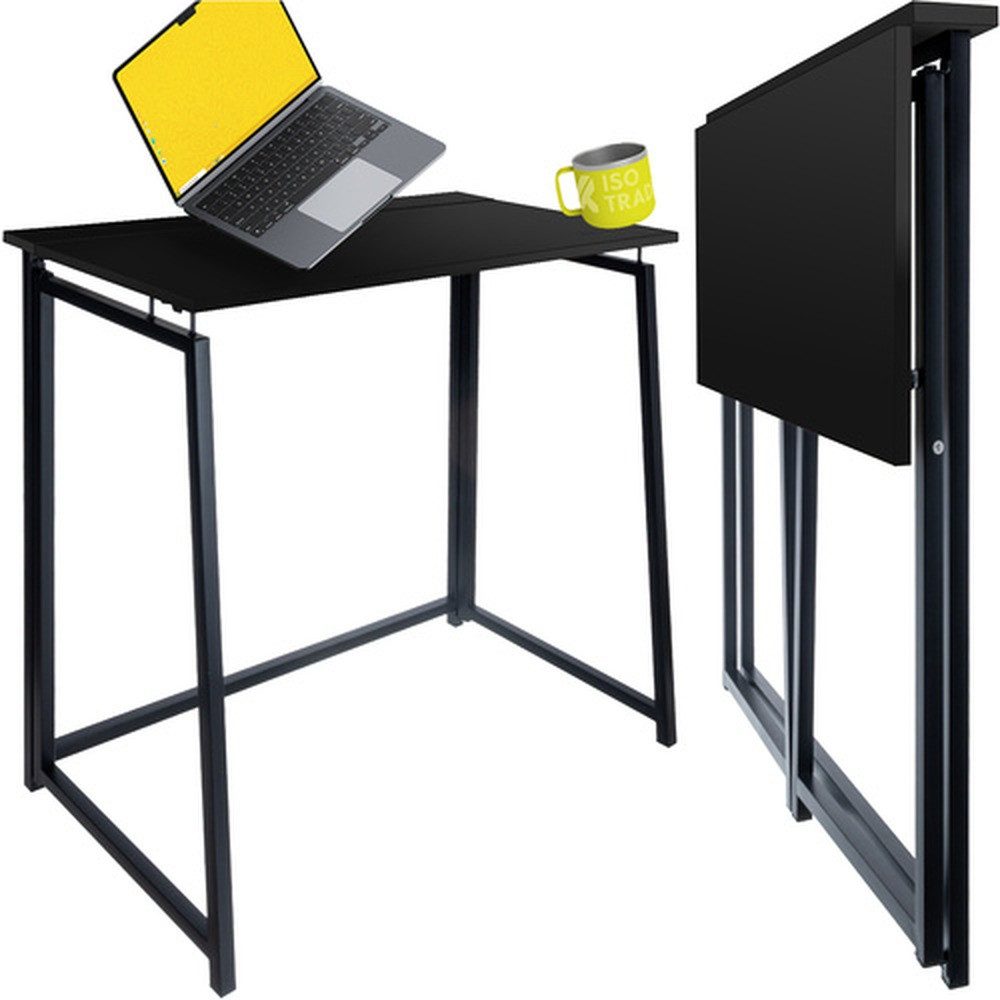 Ruhhy Klapptisch Schreibtisch Arbeitstisch (Spar-Set, 1-St., bis 30 kg), sekundenschnell auf- und zuklappbar, perfekt für kleine Räume