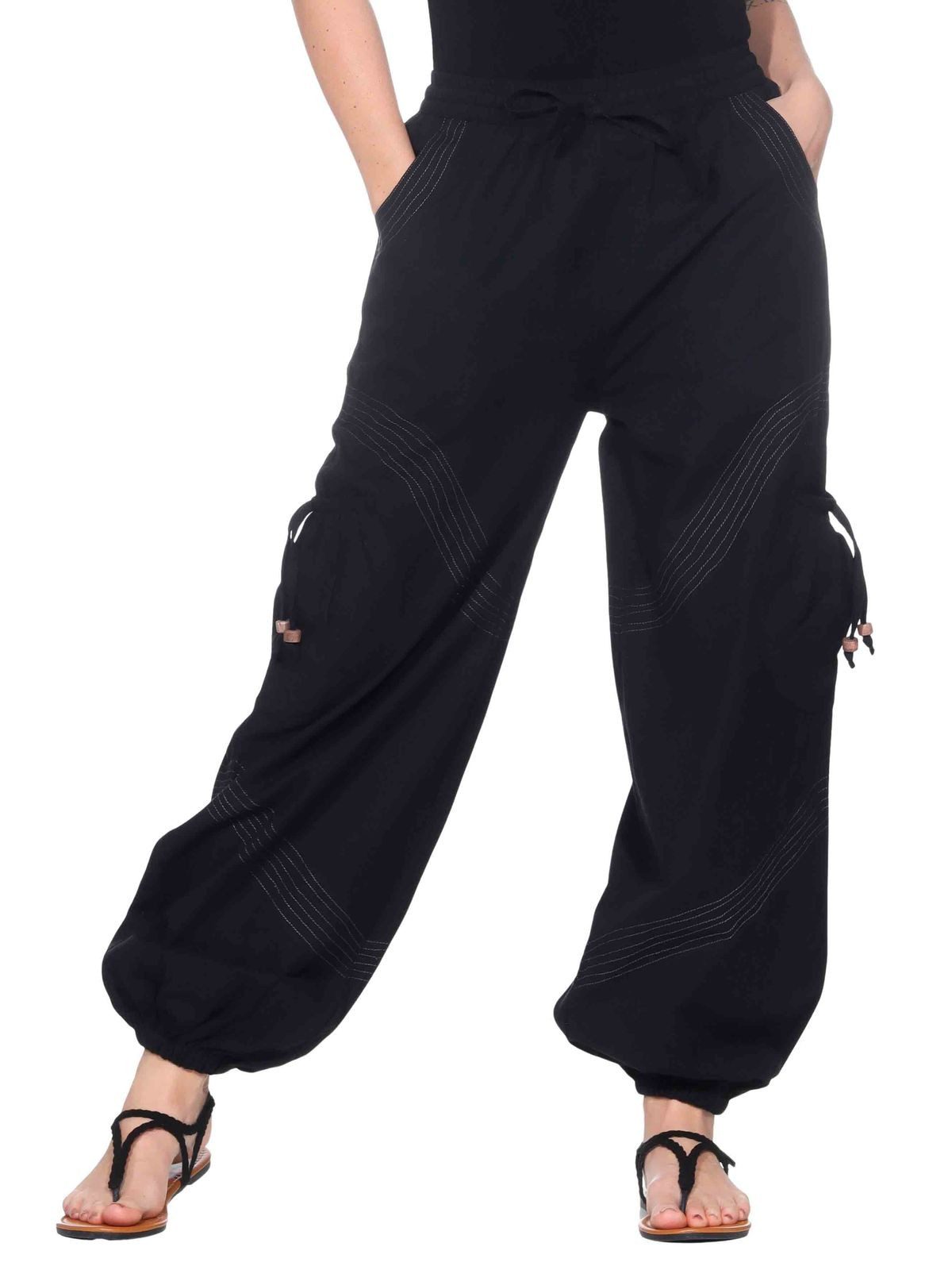 KUNST UND MAGIE Haremshose Kunst und Magie Unisex Goa Pluderhose in klassischen Farben