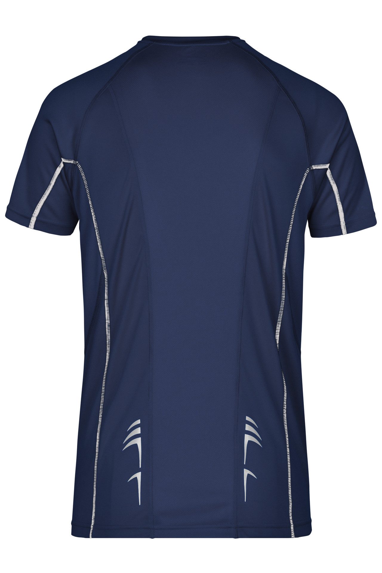 James & Nicholson Laufshirt Doppelpack Herren Sportshirt modische reflektierende Details JN421 (Doppelpack, 2 Stück) Feuchtigkeitsregulierend, atmungsaktiv und schnell trocknend