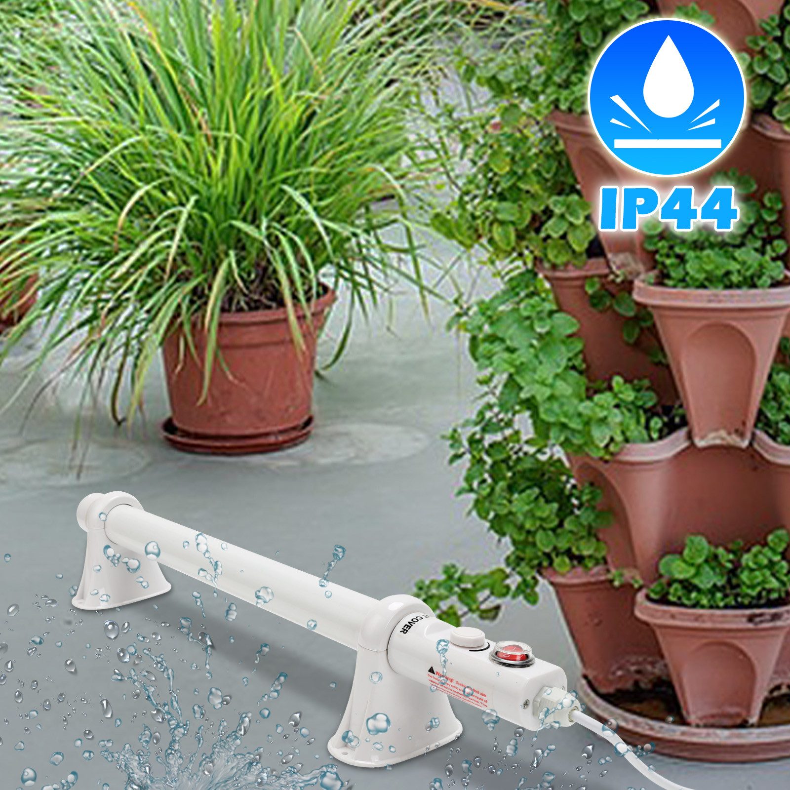 Clanmacy Gewächshaustür 55W-135W Gewächshausheizung Thermostat Rohrheizung günstig online kaufen