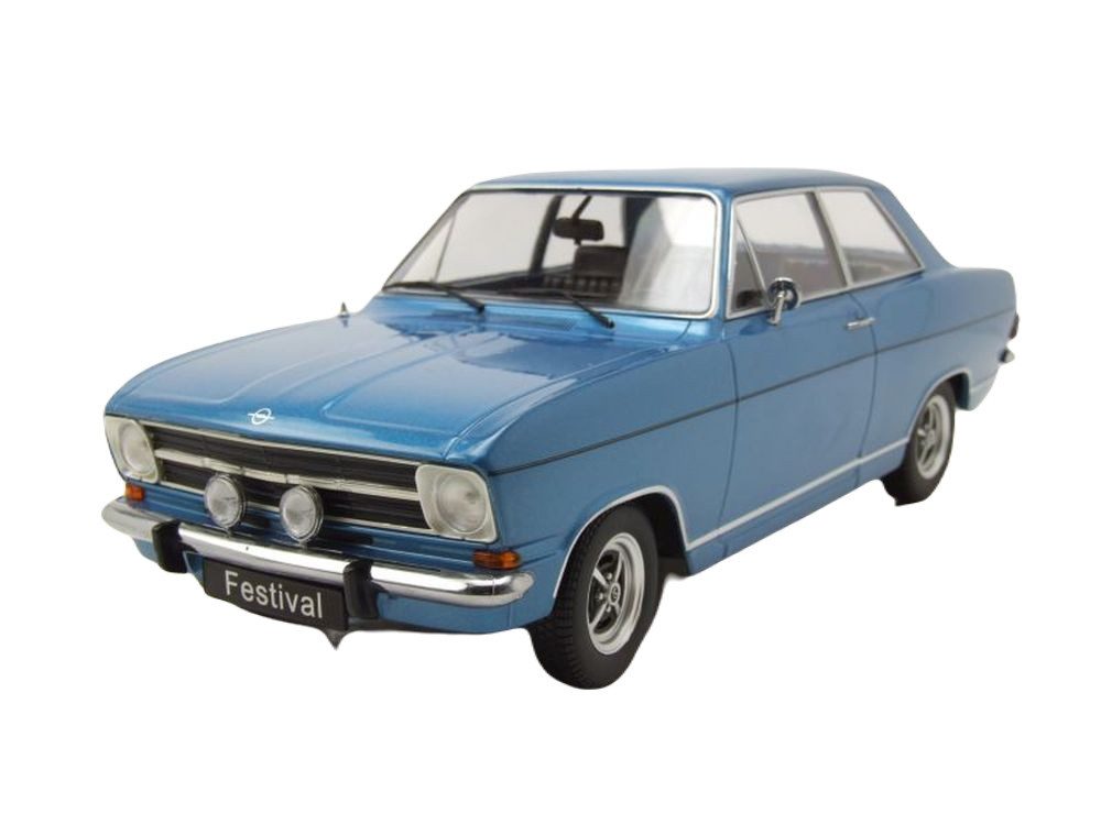 KK Scale Modellauto Opel Kadett B Festival 1973 blau metallic, Maßstab 1:18