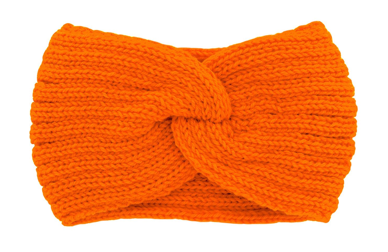 axy Haarband Damen Strick Stirnband mit Twist Knoten, Strick Winter Stirnband Hairband