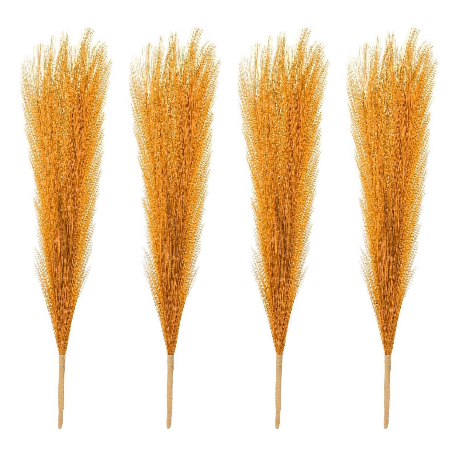Kunstgras Pampasgras Faux Golden 17 Zoll 4er Set, LuxusKollektion, Höhe 10 cm