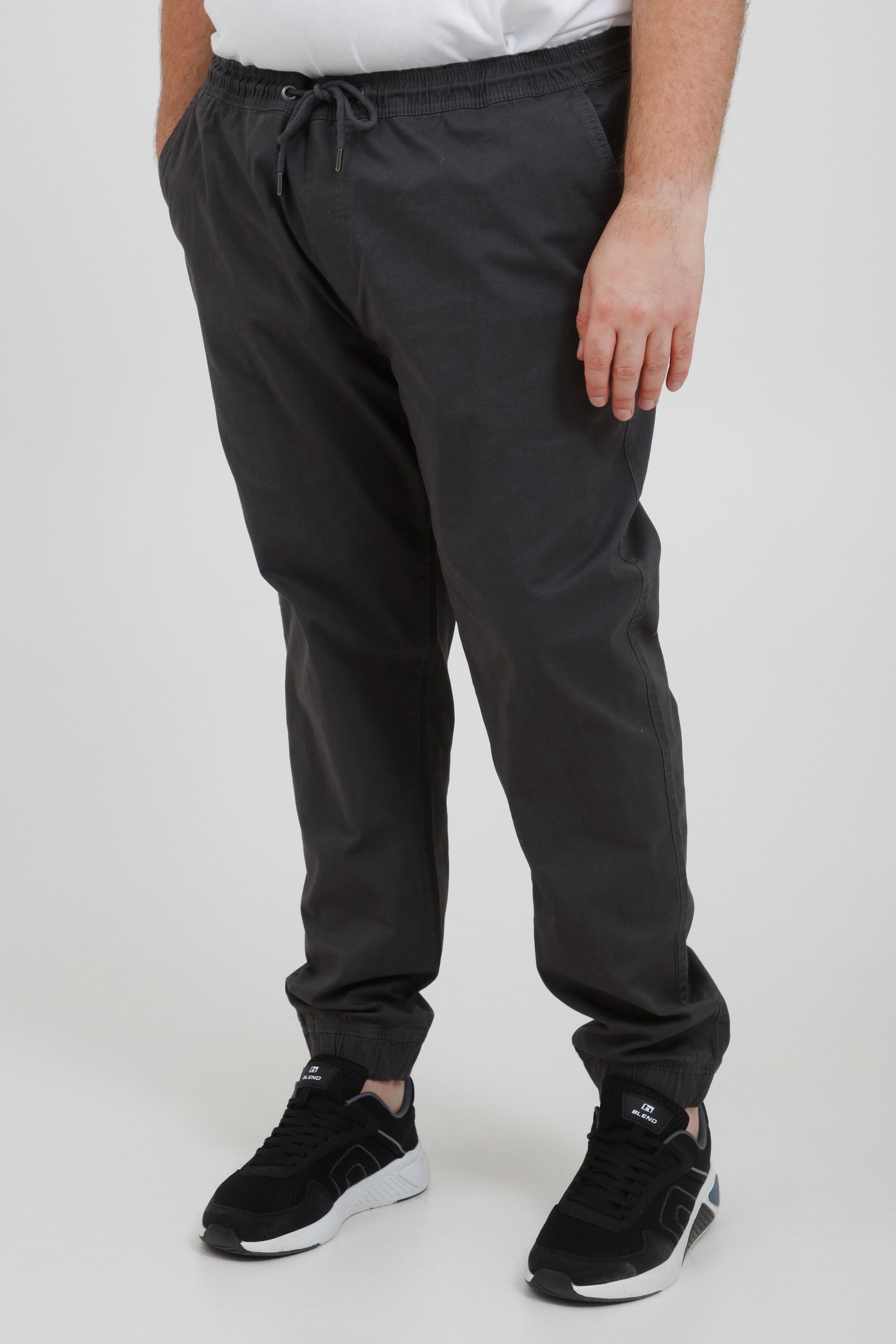 !Solid Chinohose SDThereon Big & Tall Trendige Chinohose mit Kordelzug in g günstig online kaufen