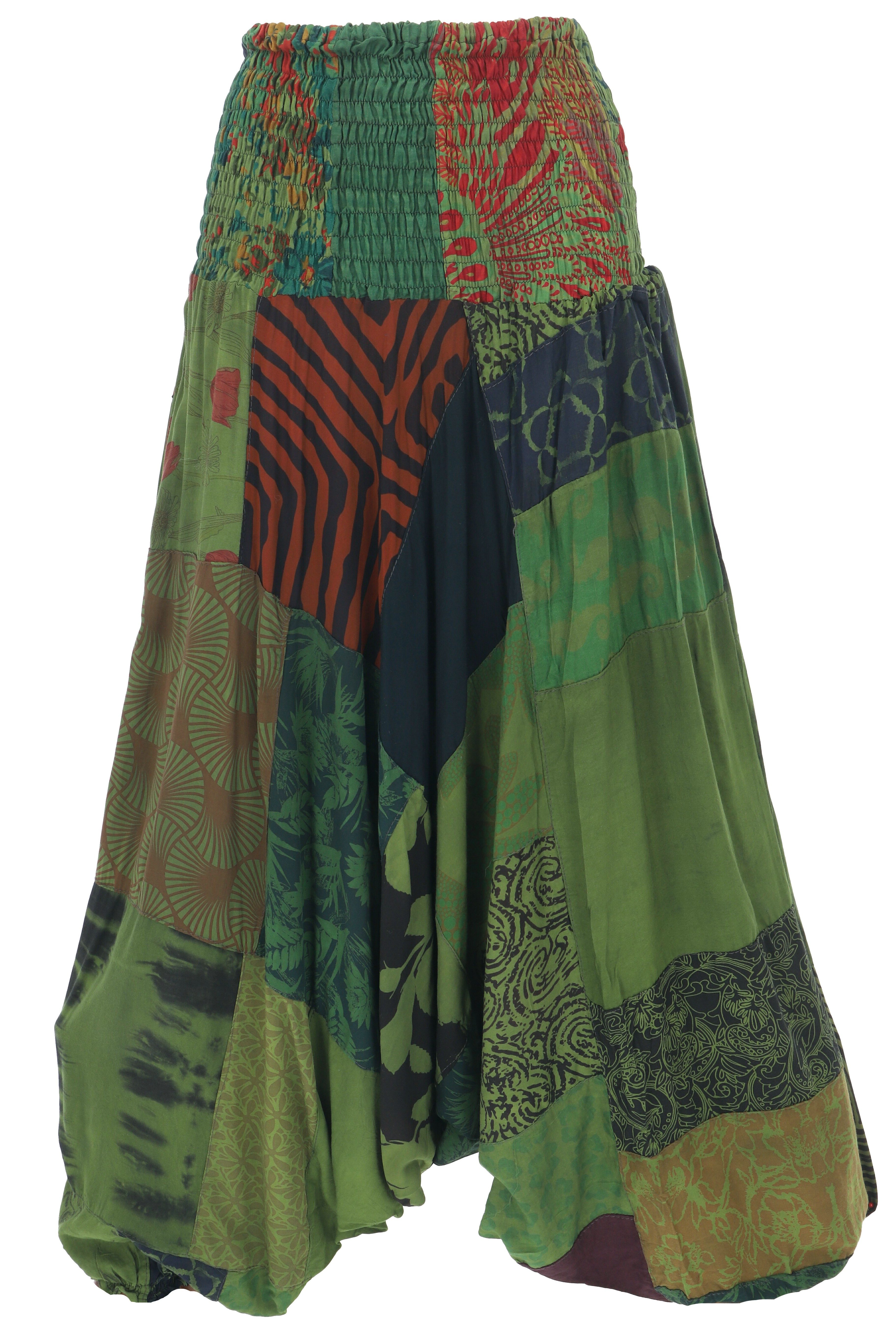 Relaxhose Sommerliche Aladinhose, Patchwork Pluderhose,..