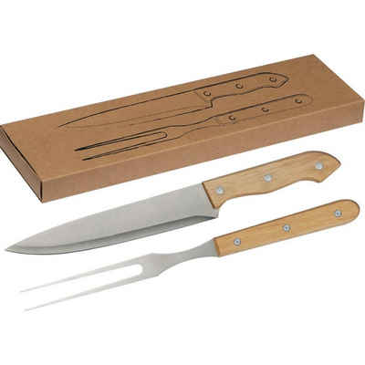 Livepac Office Messer-Set Fleischgabel Set / bestehend aus Gabel und Messer / aus Edelstahl