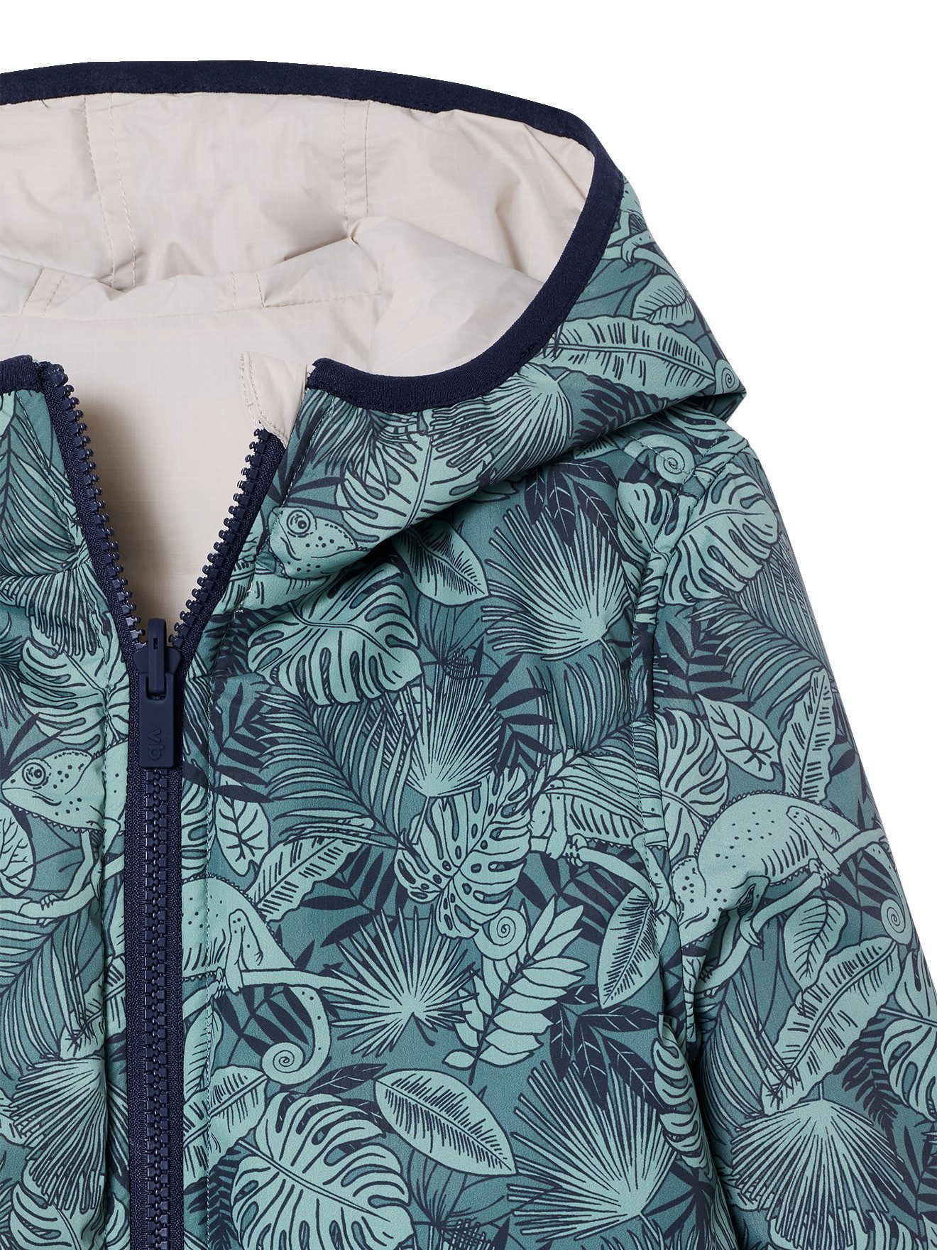 vertbaudet Parka Jungen Light-Steppjacke mit Recycling-Polyester wendbar