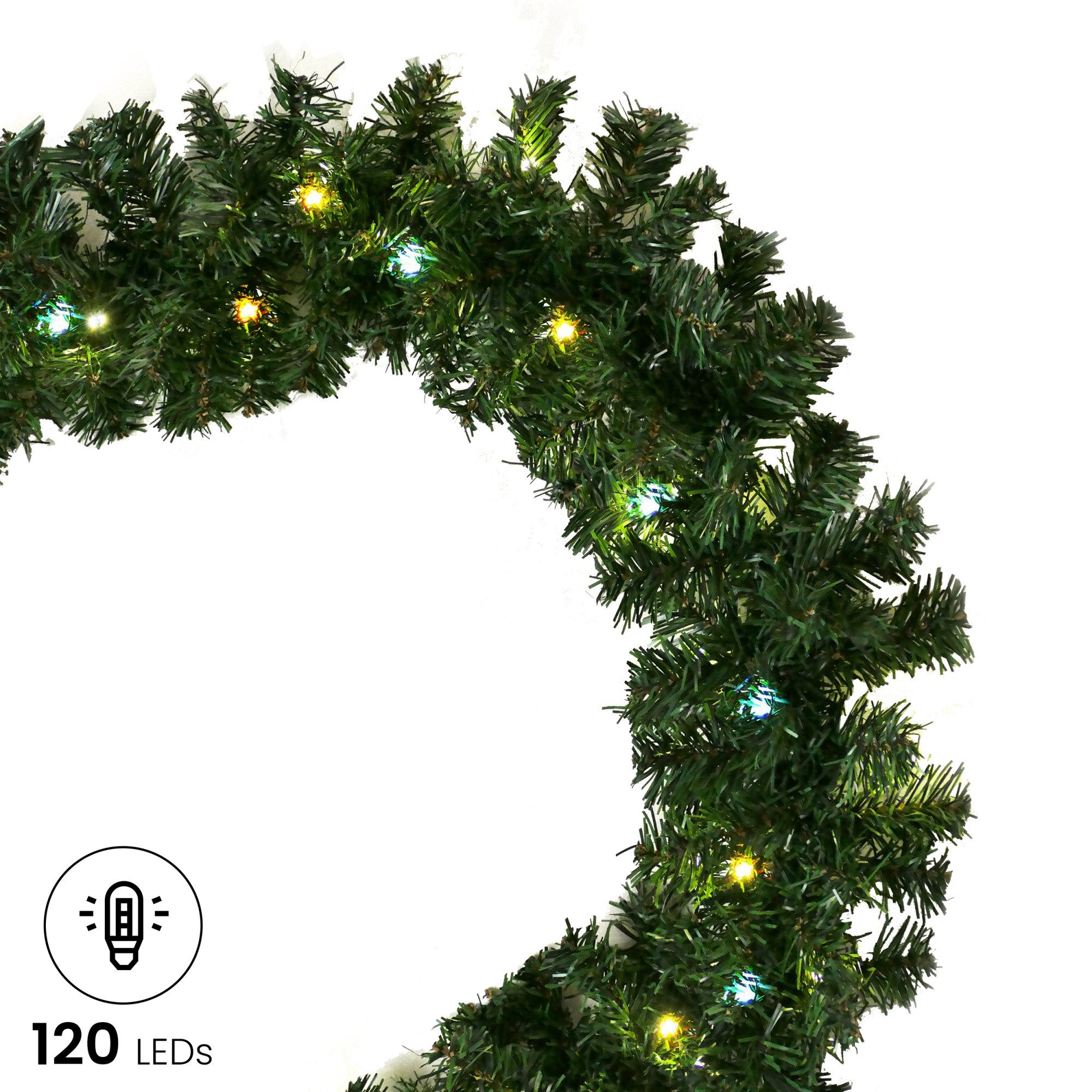 Gartenpirat LED-Girlande Künstliche Tannengirlande Türgirlande LED Weihnachtsgirlande Girlande, Energieeffizient