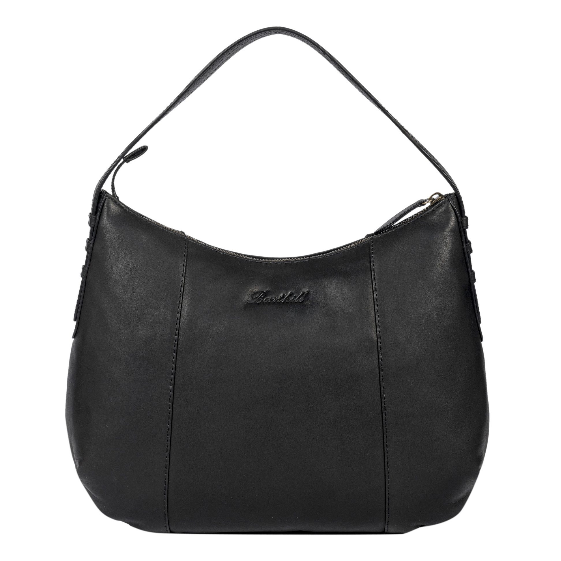 Benthill Henkeltasche Damen Echt Leder Schultertasche Kleine Vintage Hobo Bag Beutel, Reißverschlussfach