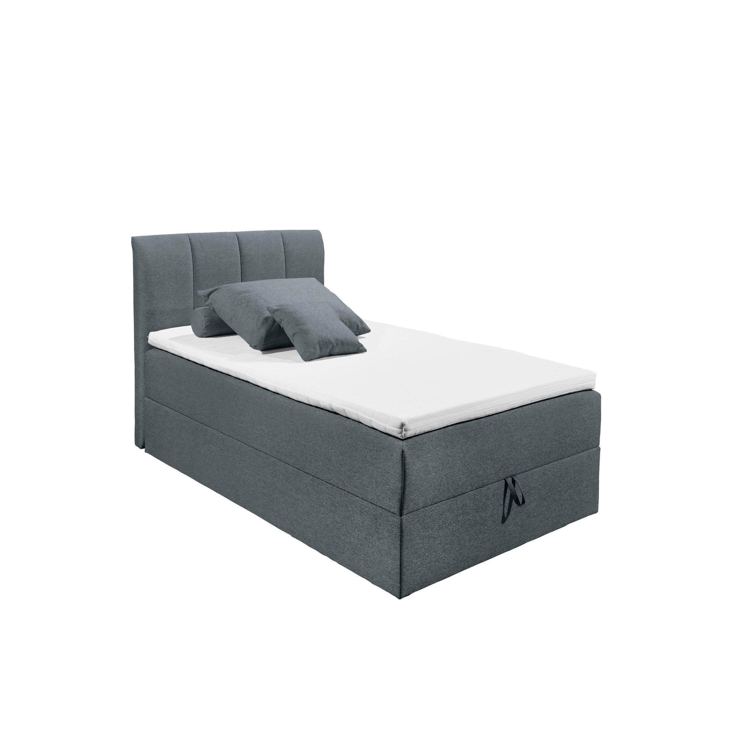 freiraum Polsterbett Granada, 120x200 cm Liegefläche, in anthrazit - 120x120x210 (BxHxT)