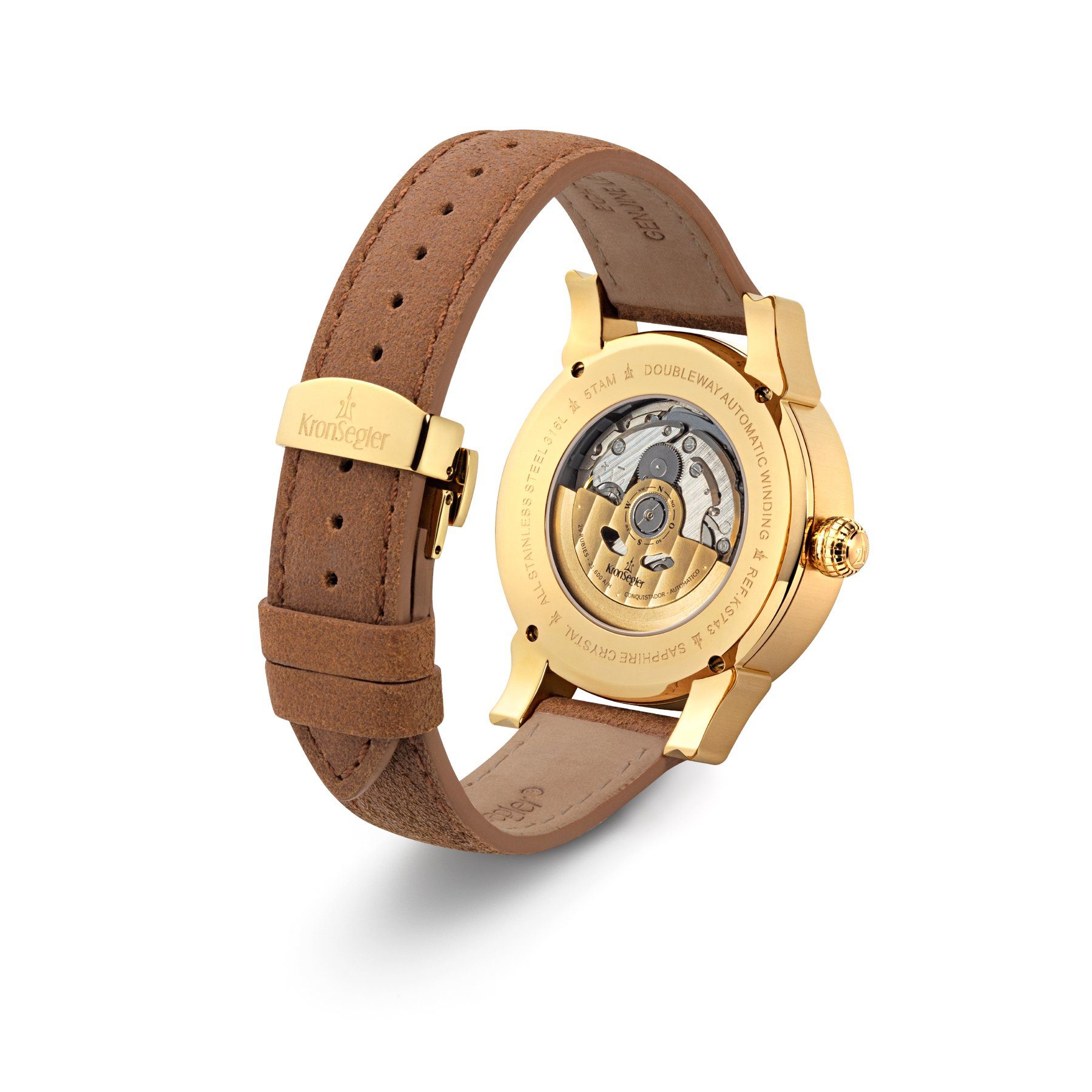 Kronsegler Automatikuhr Conquistador Herrenuhr mit Gangreserveanzeige, günstig online kaufen