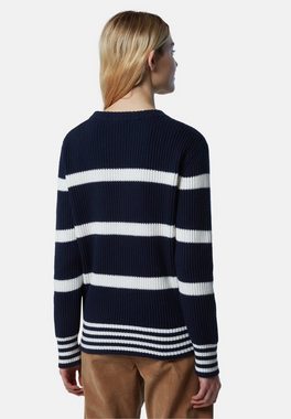 North Sails Strickpullover Gestreifter Rundkragen-Pulli Sonstiges