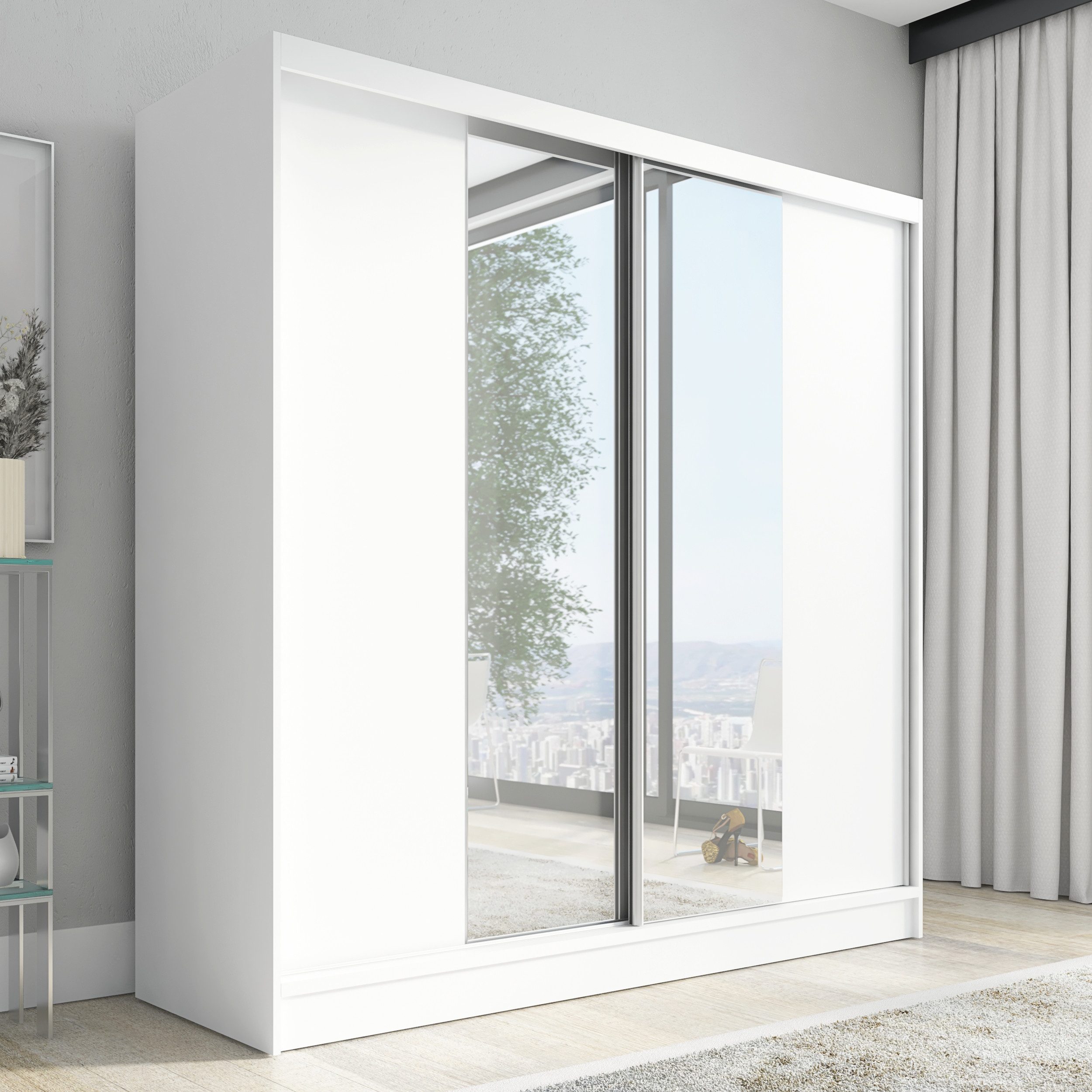 A&J MöbelLand GmbH Schiebetürenschrank DUO mit Spiegel (TOP ANGEBOT! Geräum günstig online kaufen