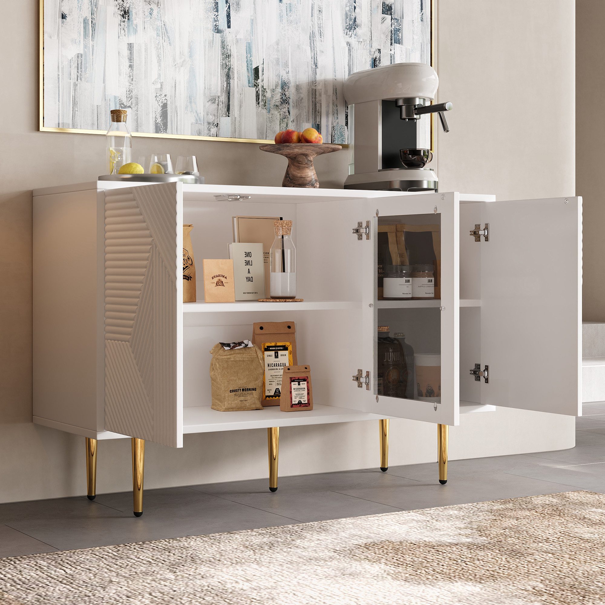 MODFU Sideboard Modernes Küchenschrank, Anrichte (Moderne günstig online kaufen