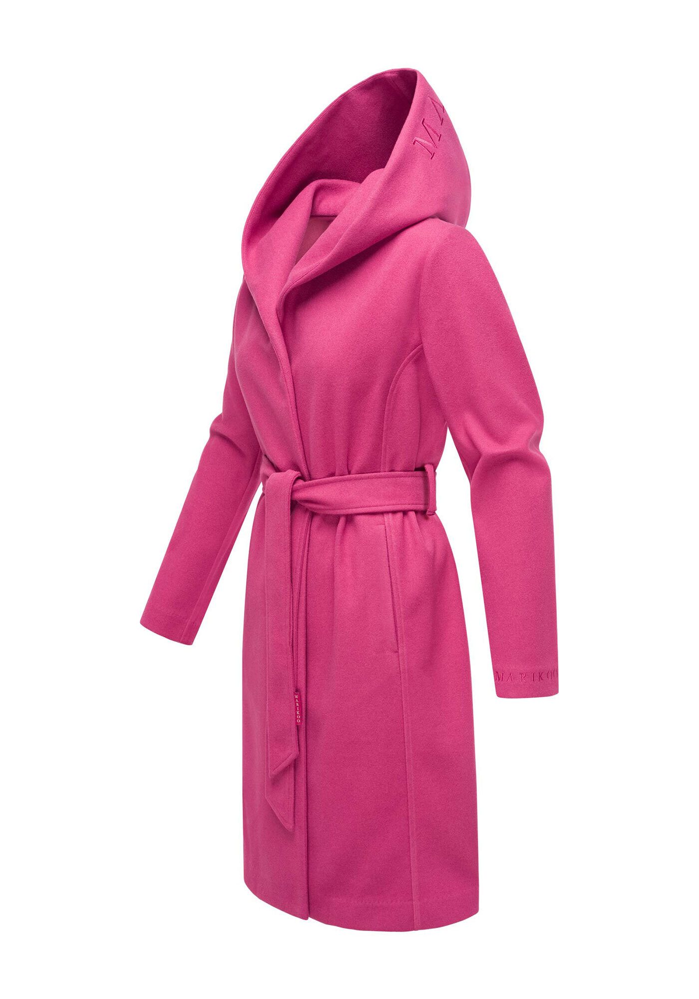 Marikoo Kurzmantel "Kailii", Eleganter Wickel Mantel mit Taillengürtel und günstig online kaufen