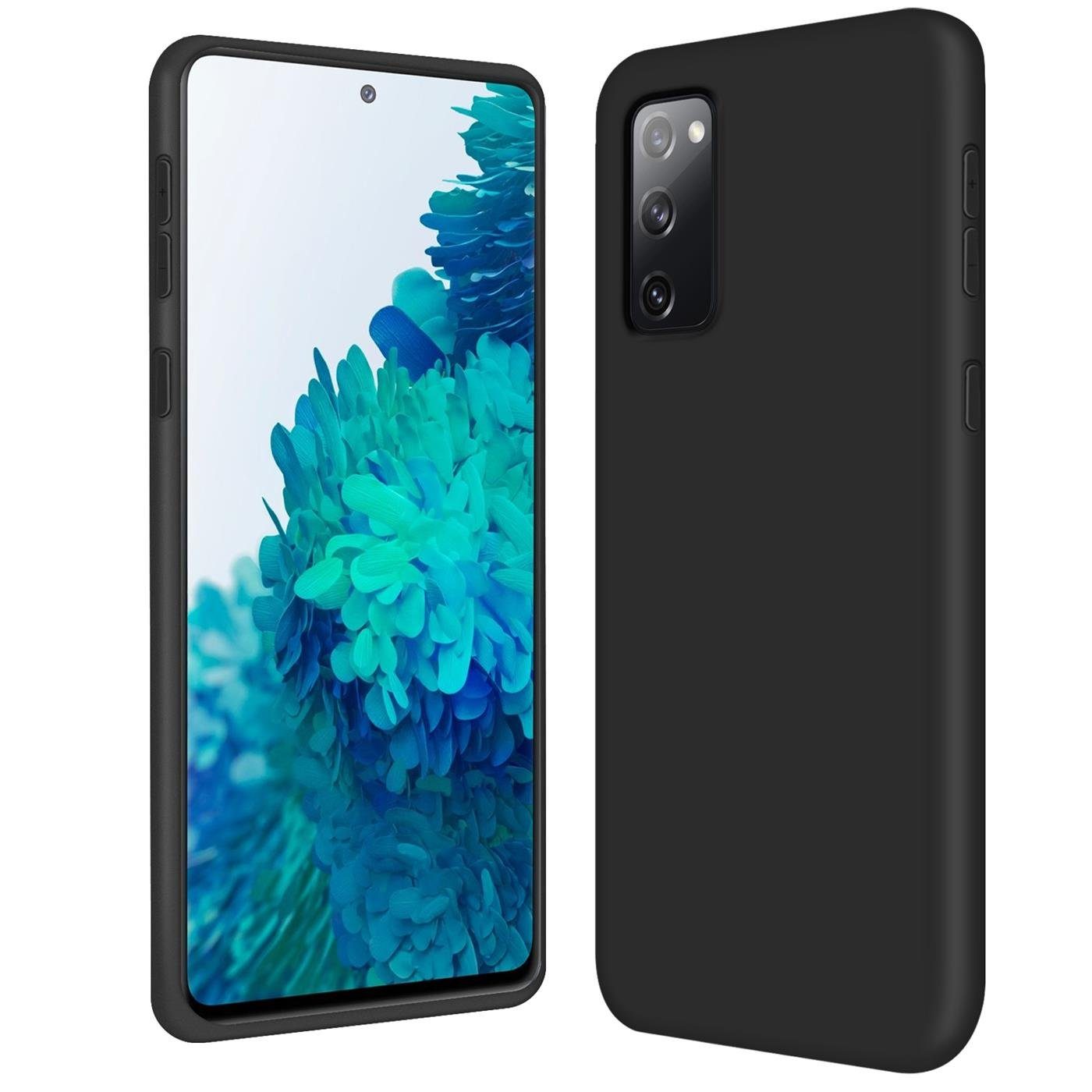 CoolGadget Handyhülle Silikon Case für das Samsung Galaxy S20 FE Slim TPU Cover 6,5 Zoll, Weiche Schutz Hülle mit Innen Fleece aus Stoff Handy Tasche
