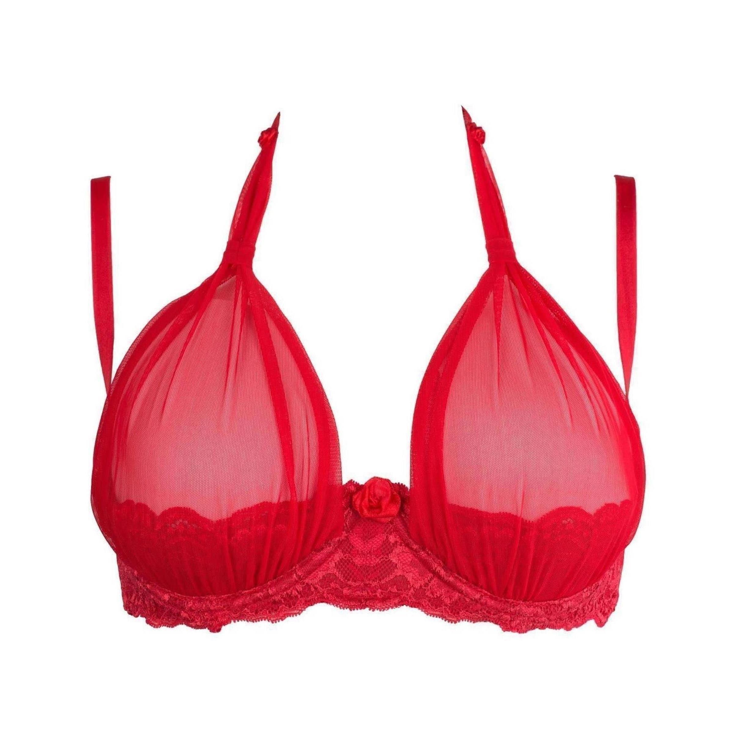 Axami Size Plus Halbschalen-BH V-8761PS Plus Size bra red - (80F,95E,85E,85F,90B