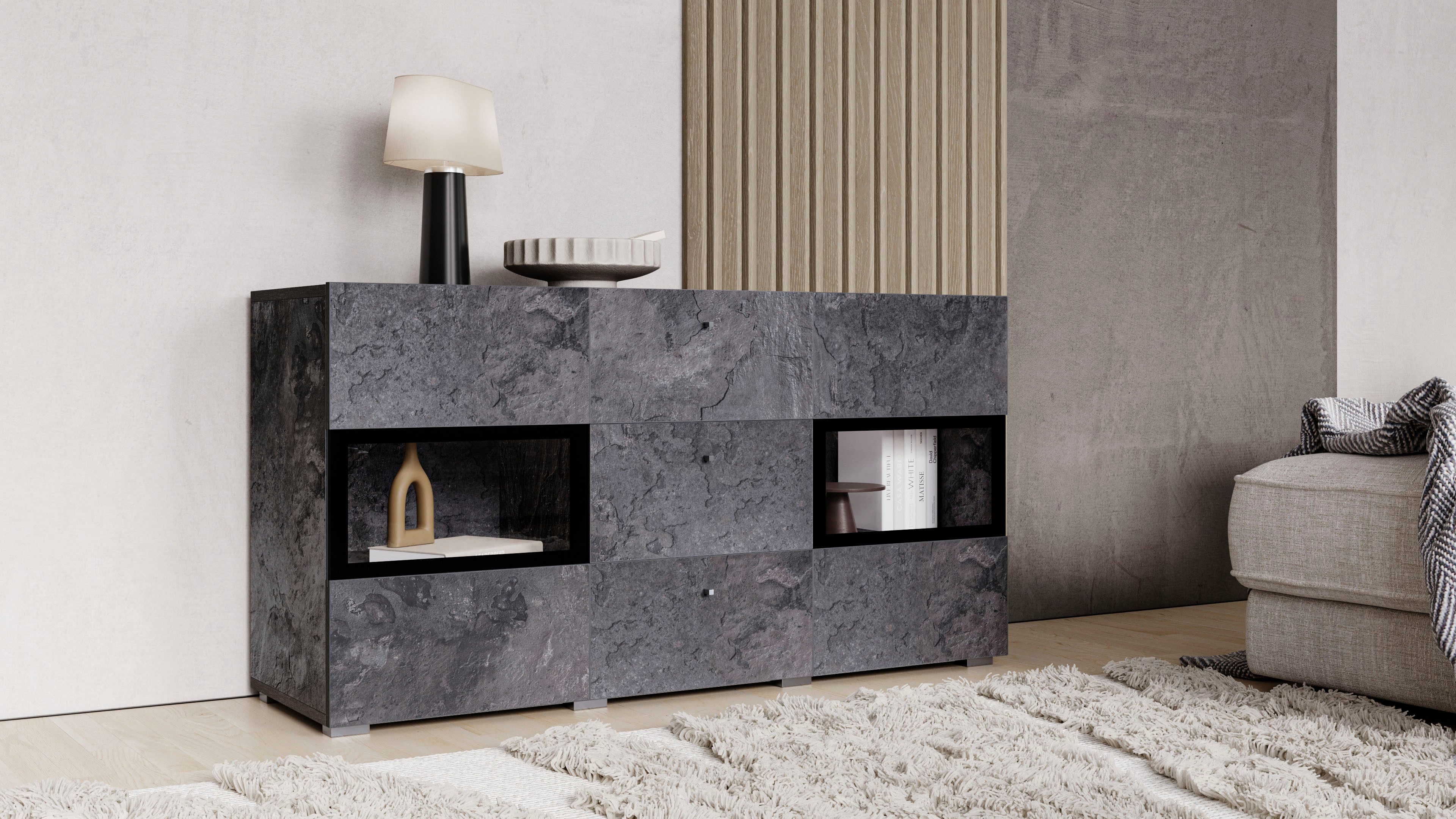 OTTO home Sideboard Baros, Breite 132 cm
