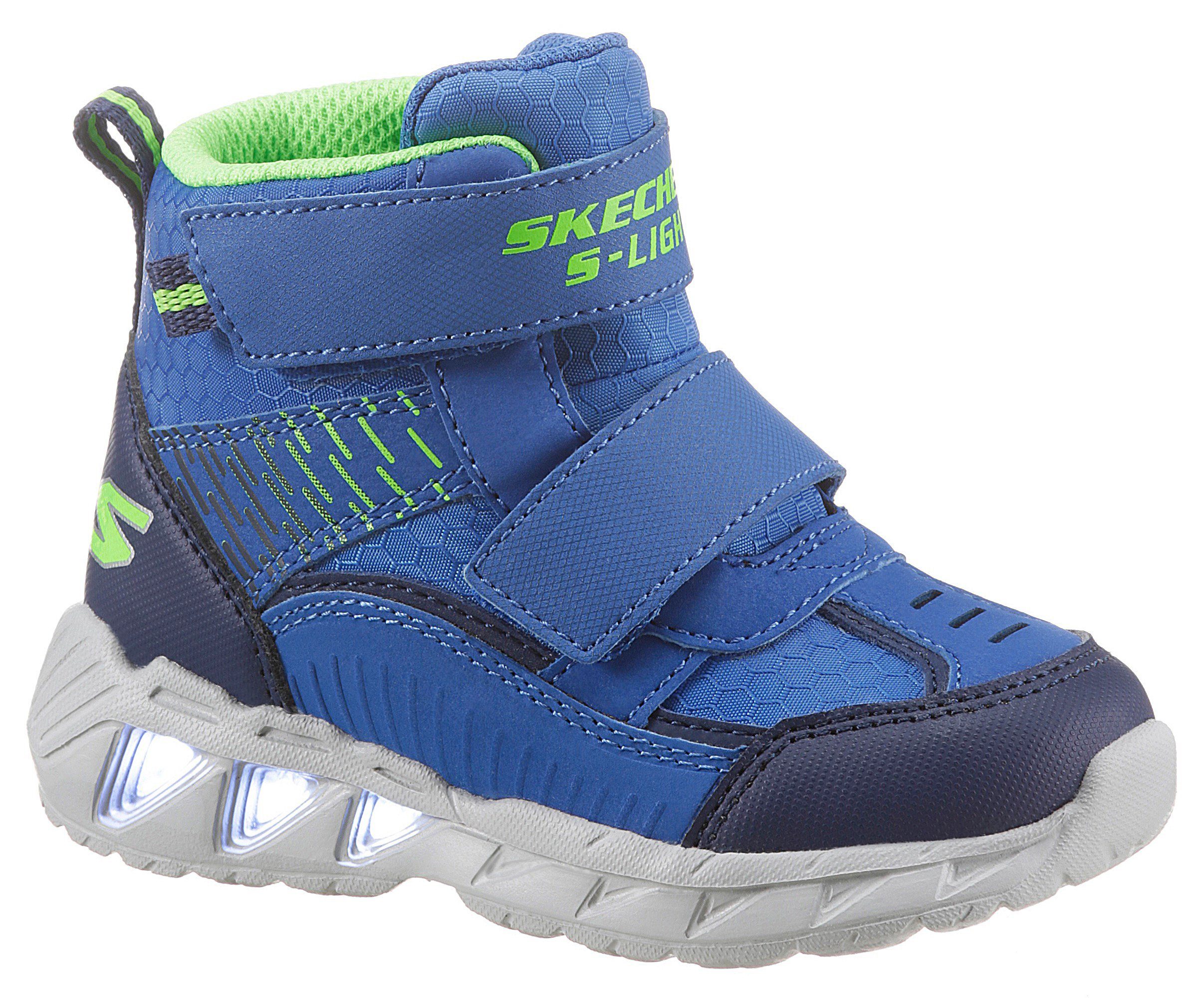 Skechers Kids Blinkstiefel MAGNA LIGHTS Klettstiefel leicht und mit Blinkfunktion royalblau-multi