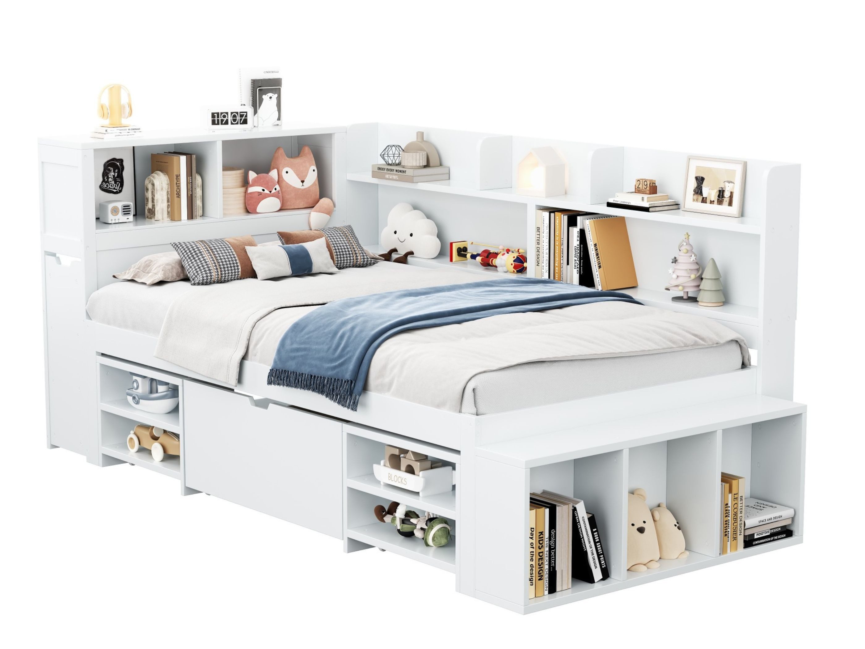 SeedWave Einzelbett Multifunktionales Kinderbett 90x200cm mit günstig online kaufen