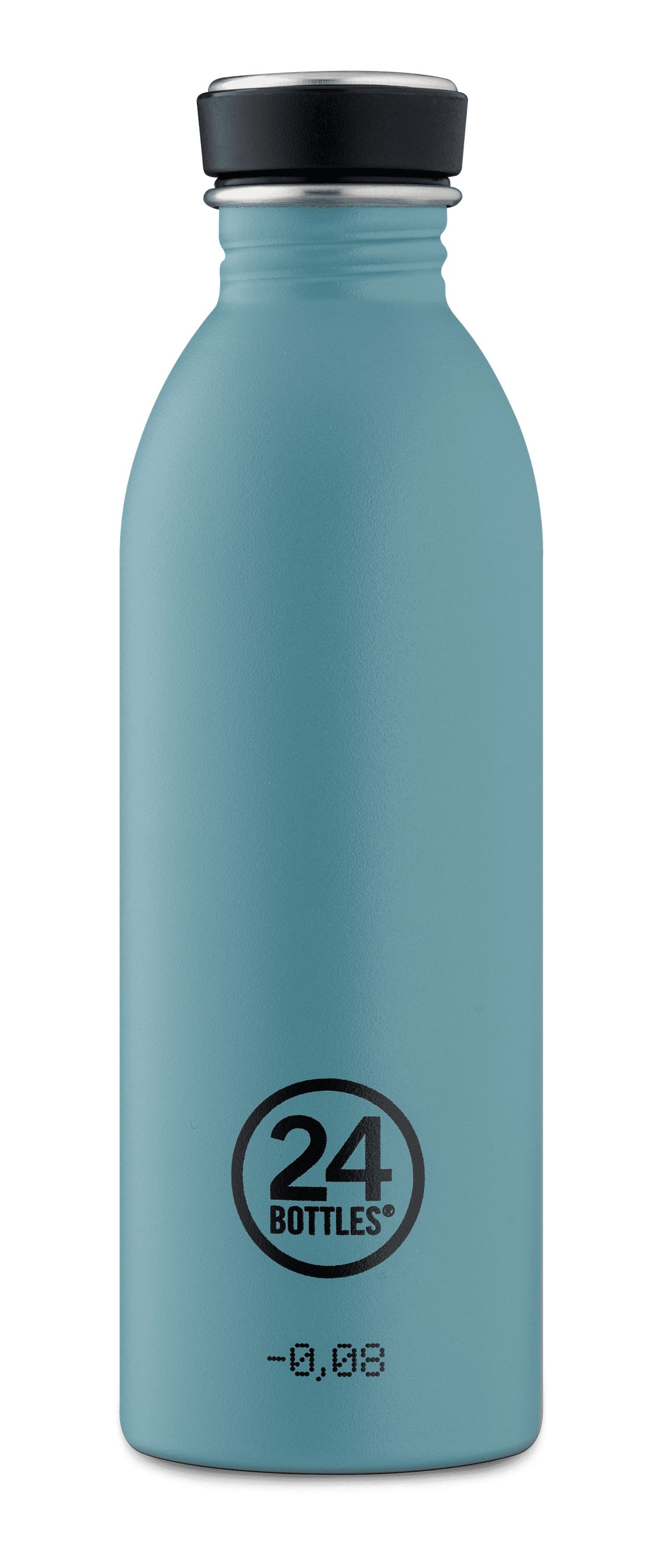 24 Bottles Trinkflasche Edelstahl Trinkflasche Powder Blue 0,5 l, für alle Getränke, spülmaschinengeeignet