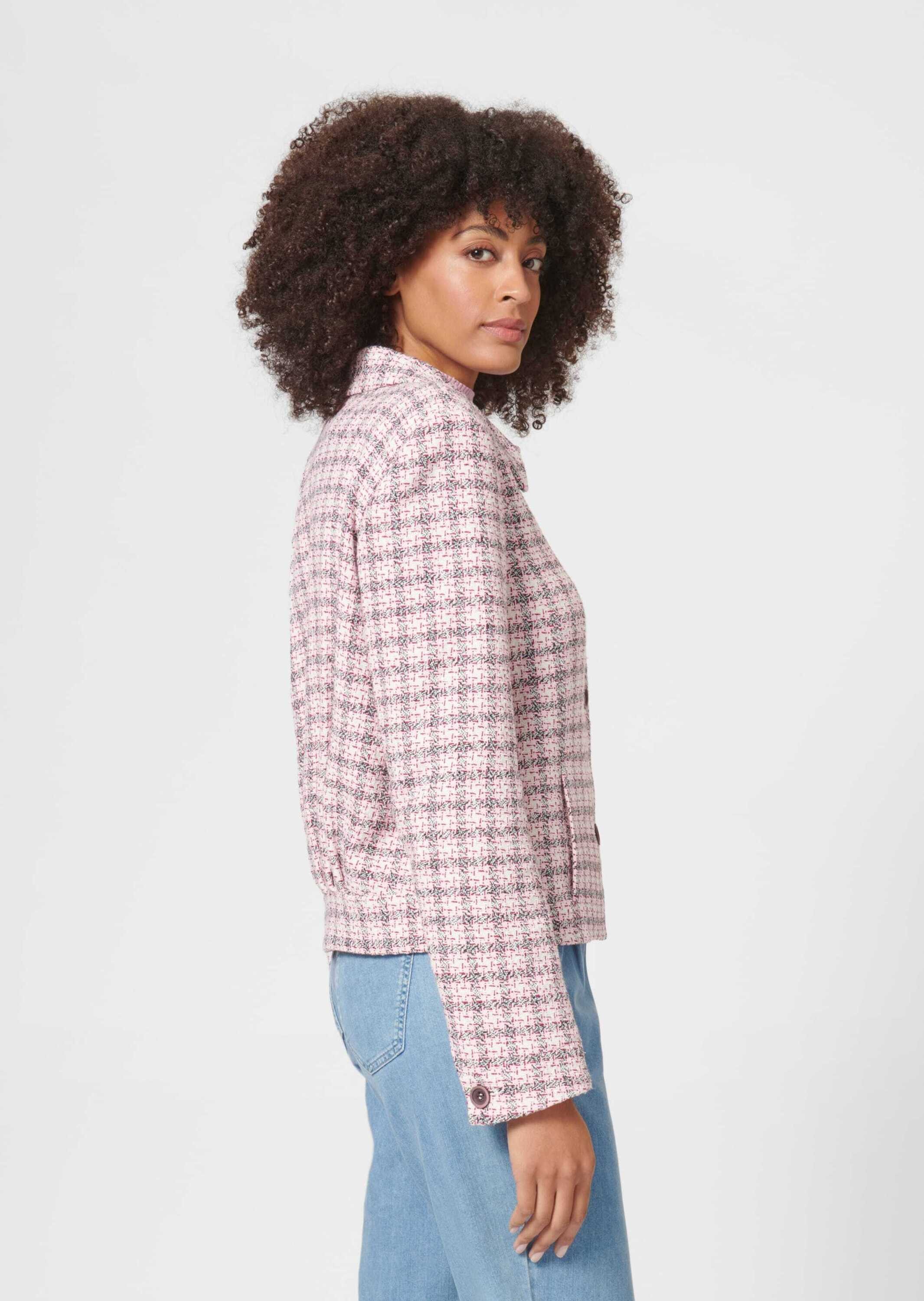 MADELEINE Outdoorjacke Tweedjacke mit Hemdkragen