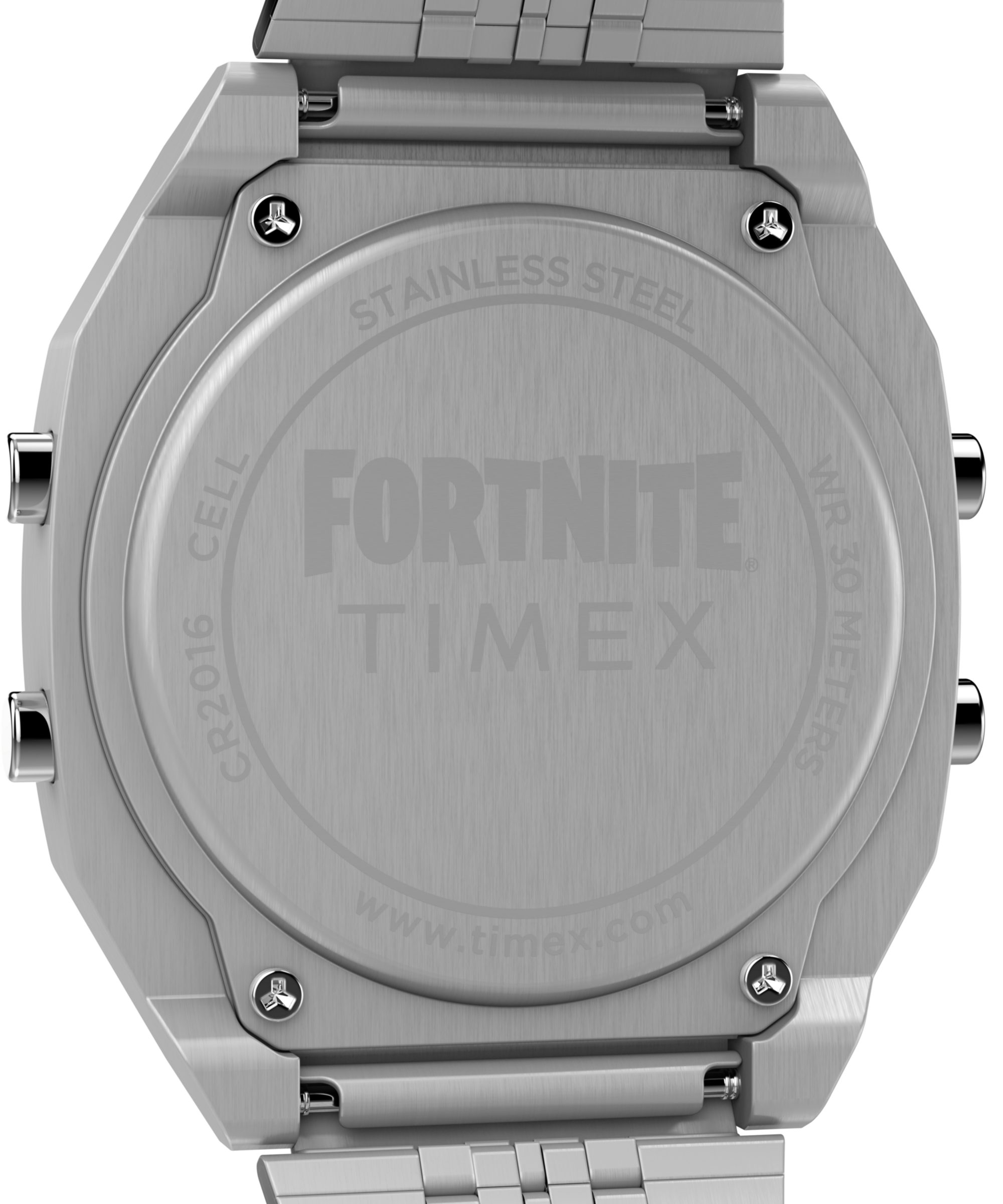 Timex Chronograph TIMEX x FORTNITE TIMEX T80 TW2Y46100YH, Quarzuhr, Armbanduhr,Herrenuhr,Edelstahlarmband, Stoppfunktion,digital