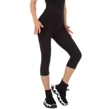 Ital-Design Leggings Damen Freizeit Stretch Klassische Leggings in Schwarz