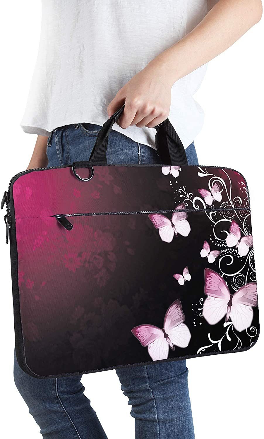 MAXLVL Laptoptasche 15.6 / 17.3 Zoll (Notebooktasche aus Canvas mit Zubehörfach), Schmutz- & Wasserabweisend