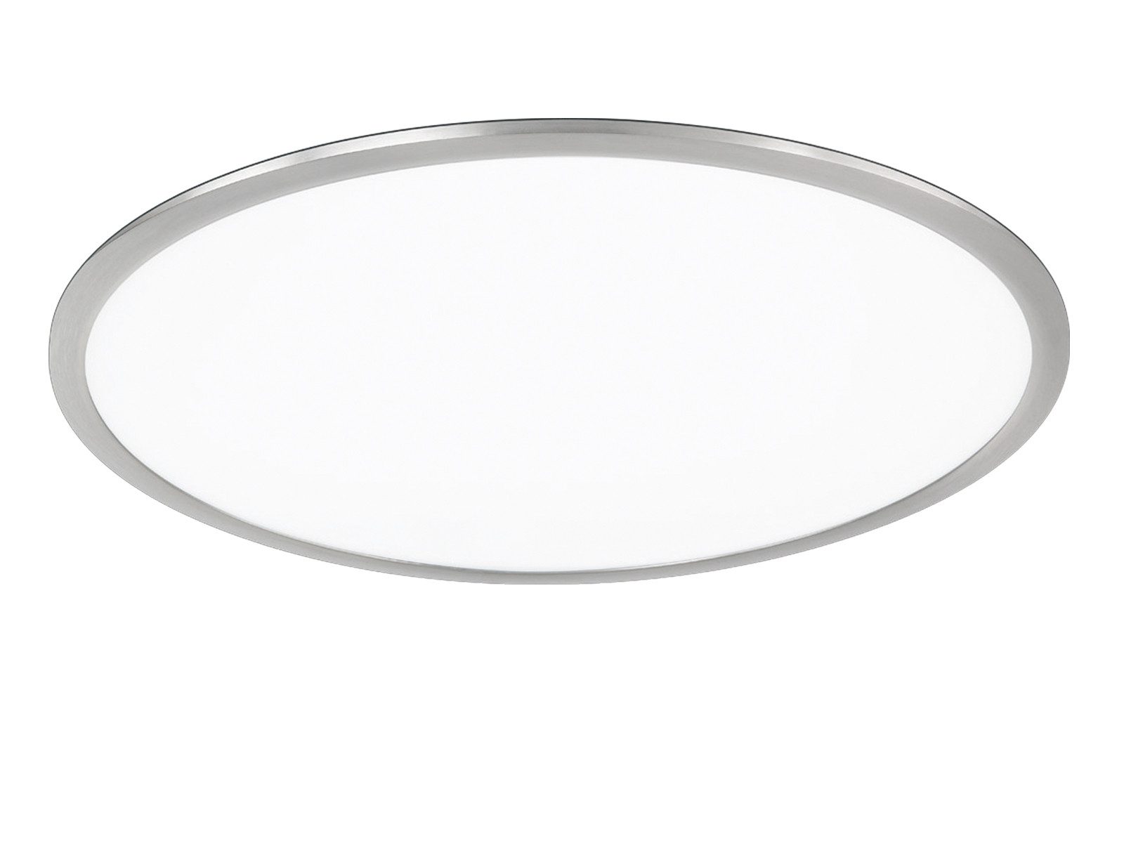 TRIO Leuchten LED Deckenleuchte, LED fest integriert, Warmweiß, LED Deckenpanel aus Metall, minimalistisch und extrem flach Ø62cm groß