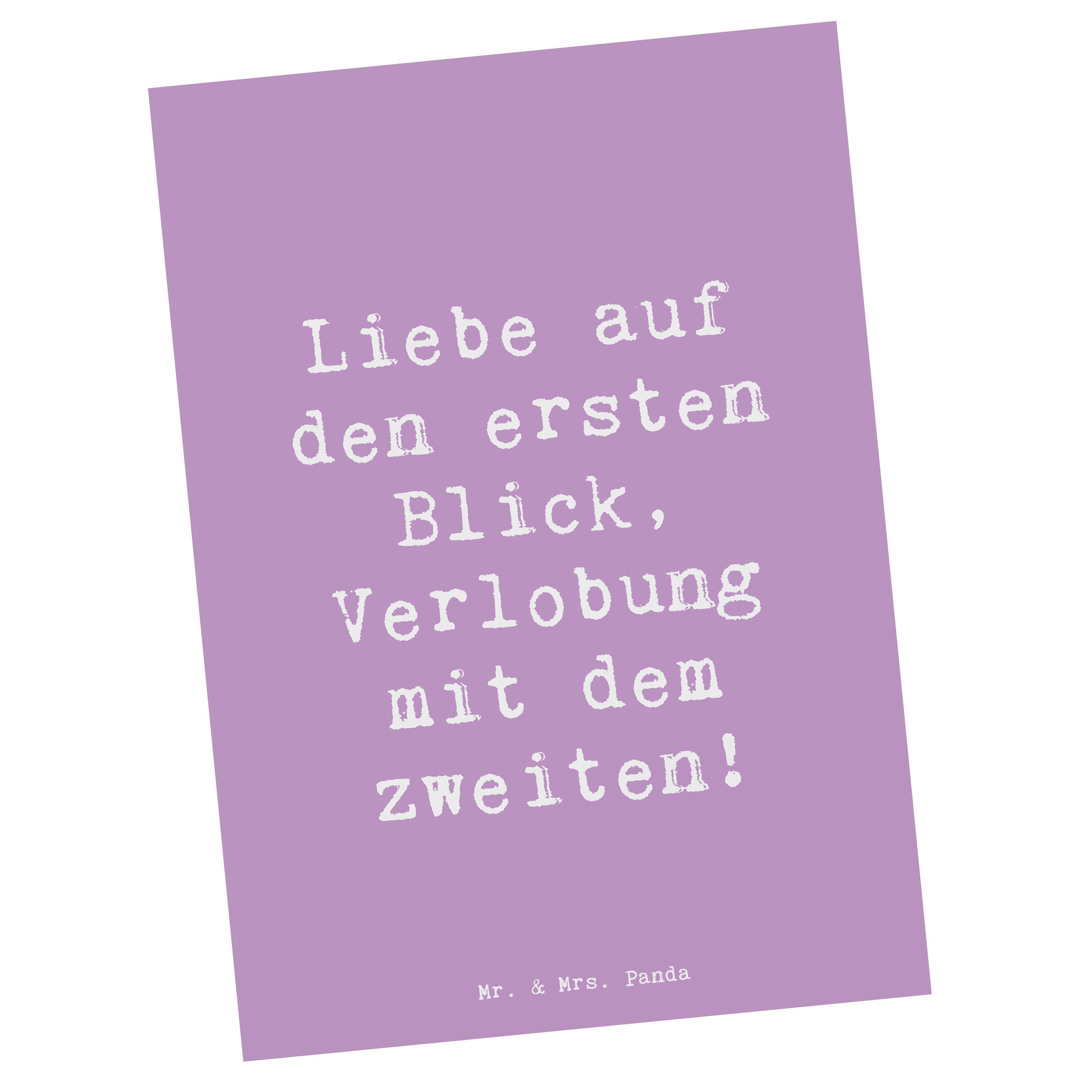 Postkarte Verlobung Glaube - Lavendeltraum - Geschenk, Herzensehe, Verlobungssp