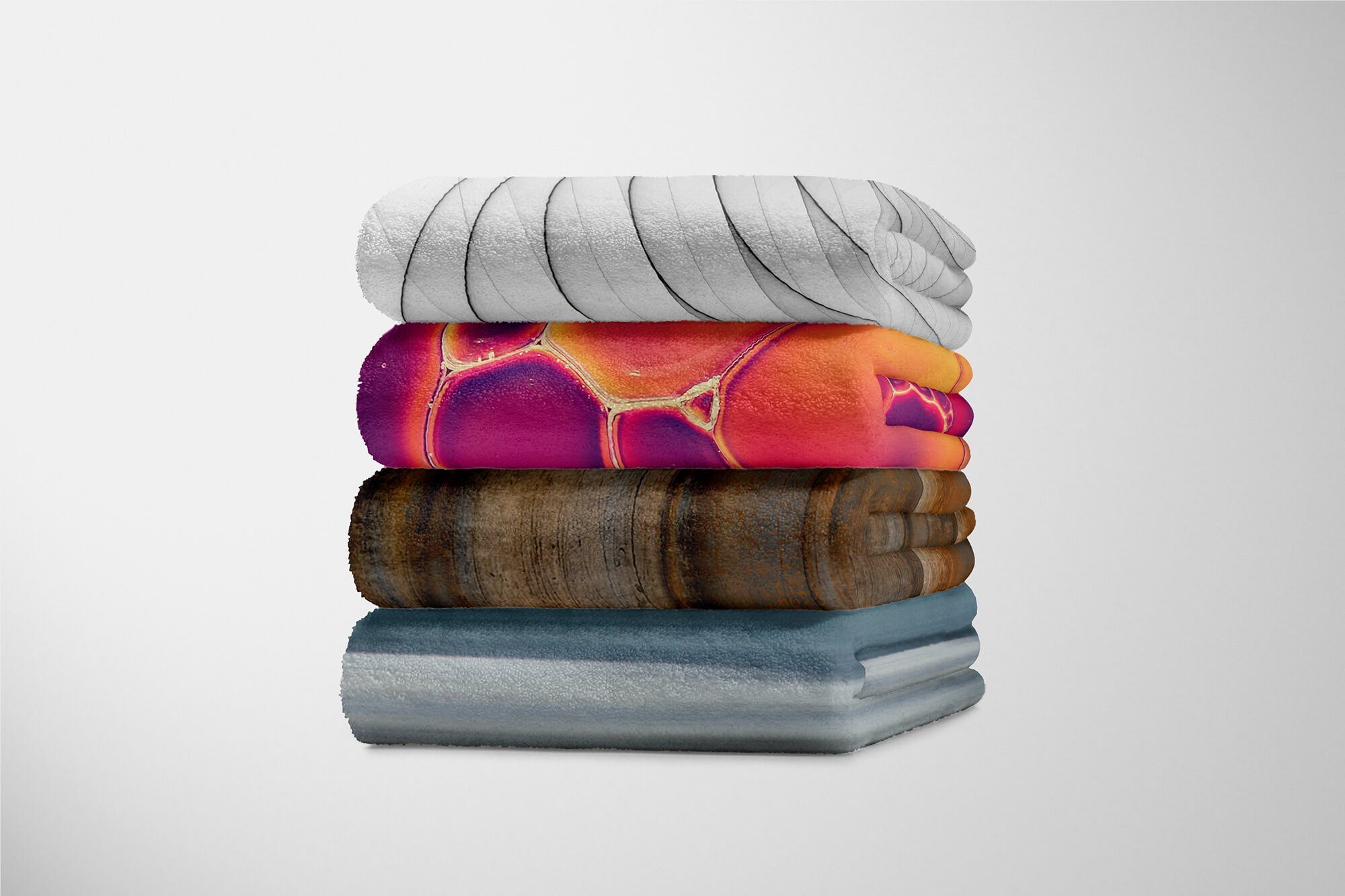 Baumwolle-Polyester-Mix Handtuch Rost, Struktur Strandhandtuch Handtuch Handtücher Kuscheldecke (1-St), Metall Saunatuch mit Art Sinus Fotomotiv