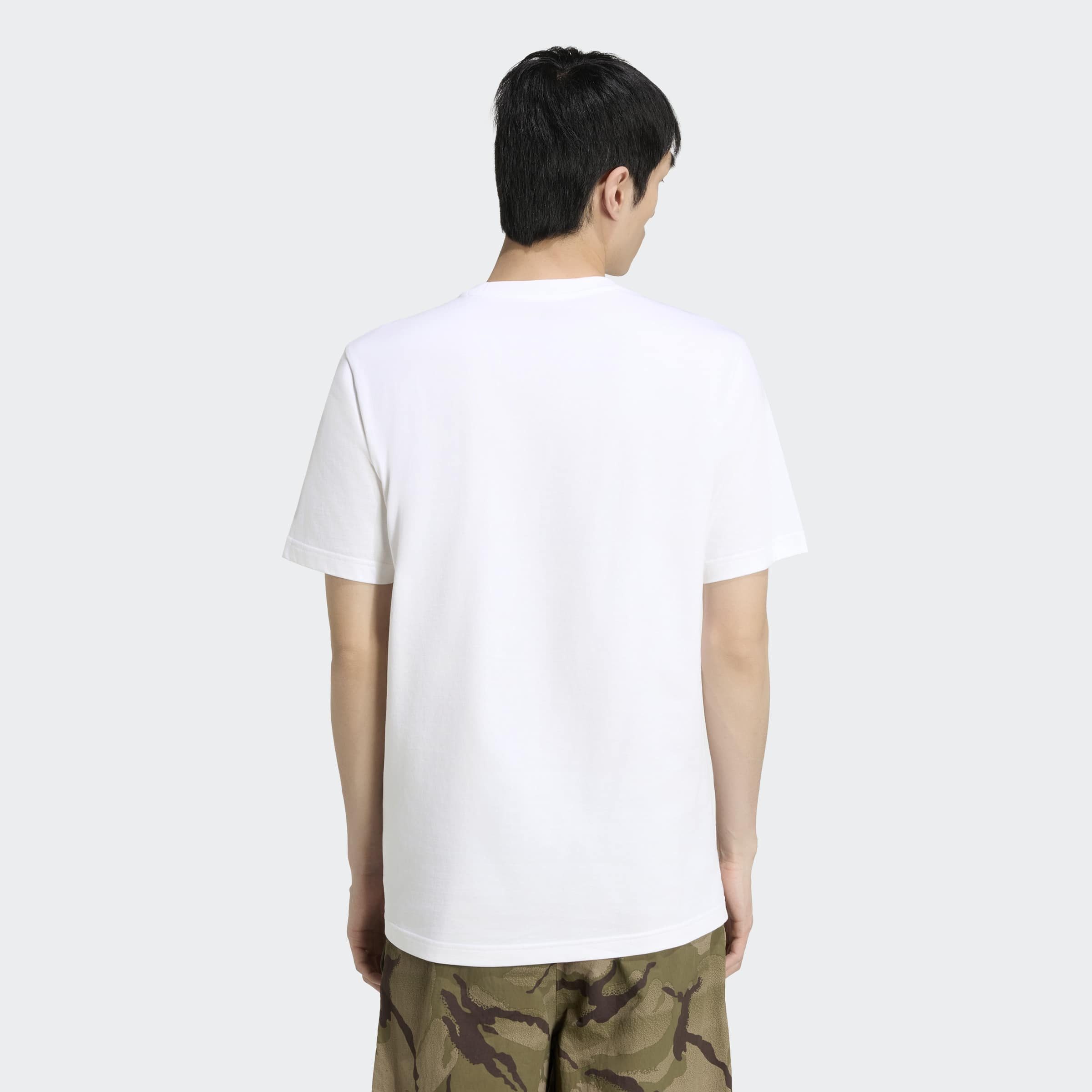 adidas Sportswear T-Shirt CAMO 3-BALKEN GRAFIK mit Rundhalsausschnitt, ohne Verschluss, aus Baumwolle, normale Länge