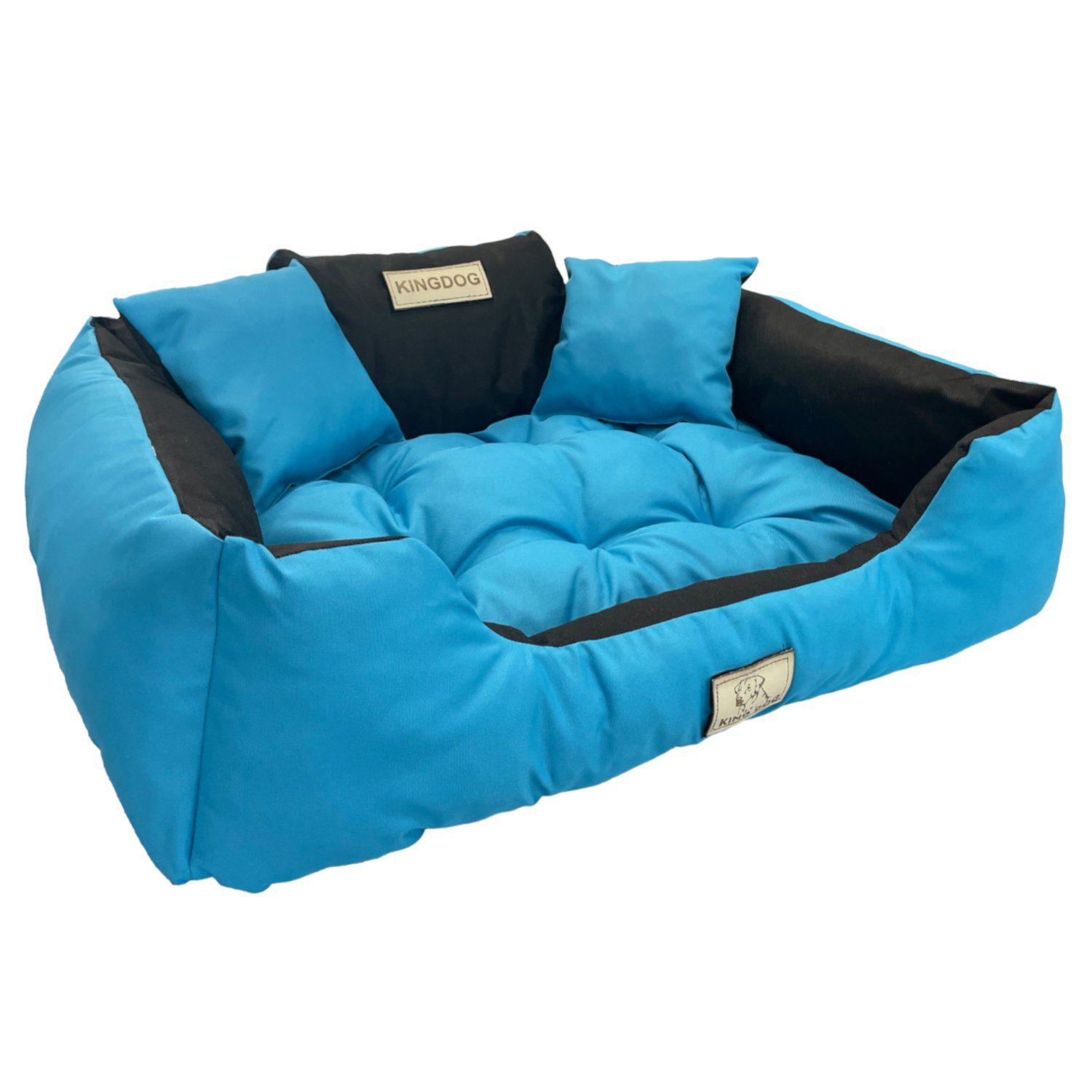 AIO Tierbett, KingDog Hunde- und Katzenbett XXL Außenmaße: 130x105 cm