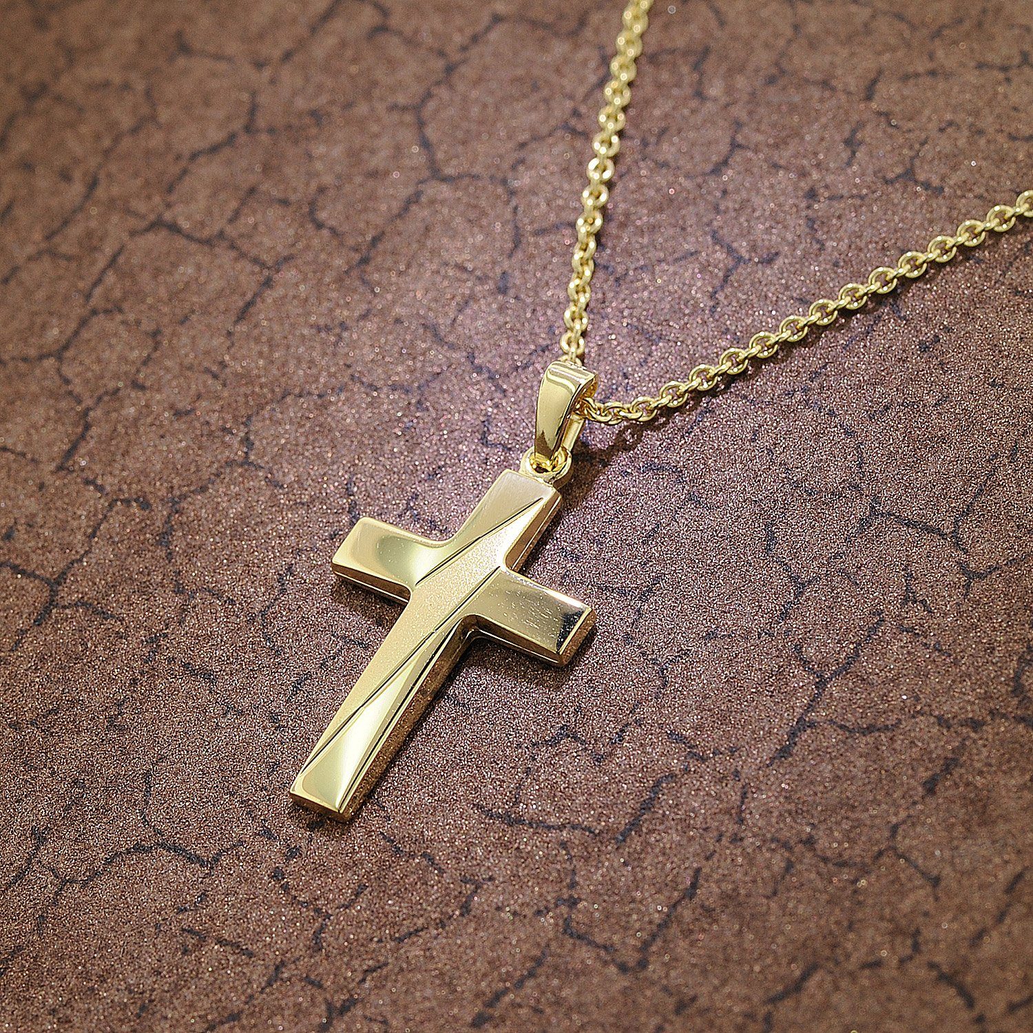 trendor Kette mit Anhänger mit Kreuz-Anhänger günstig online kaufen