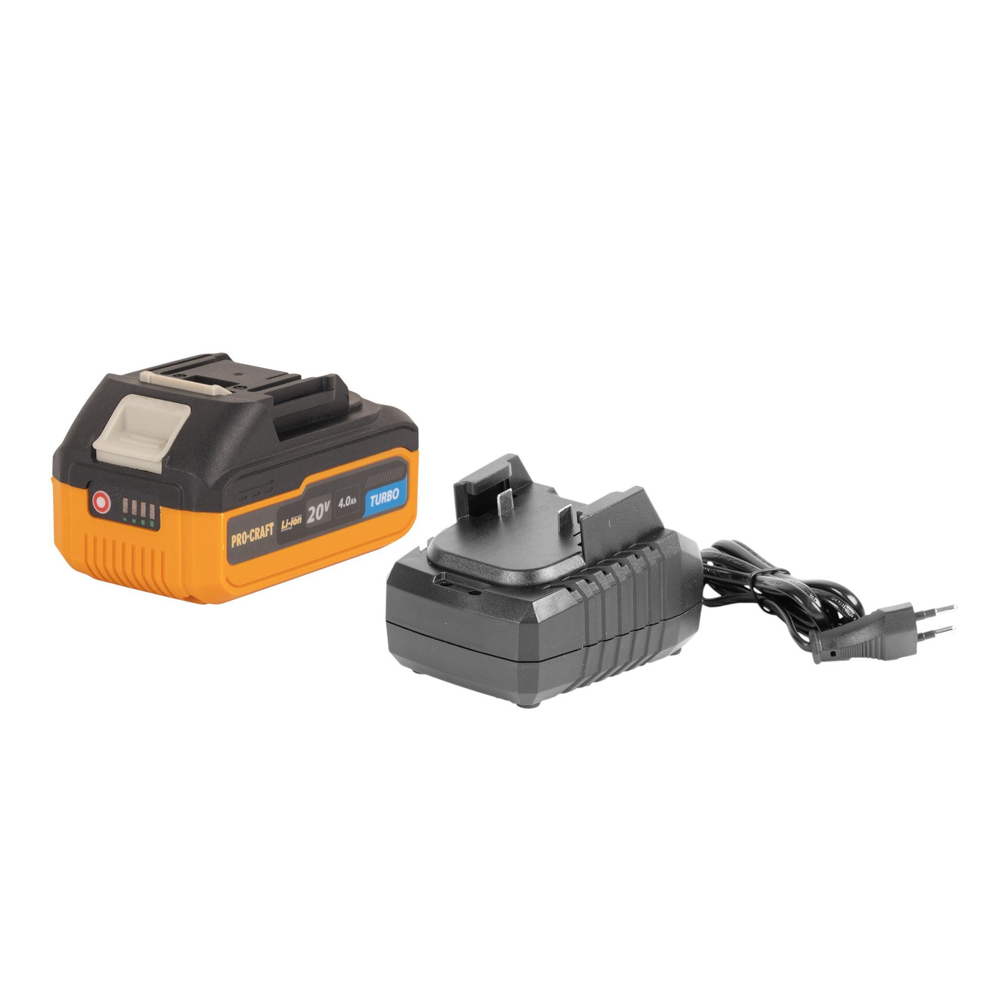 PRO CRAFT Akku-Kettensäge PKA33-1B Akku Kettensäge 20 V 304 mm Brushless + 1x Akku 4,0 Ah
