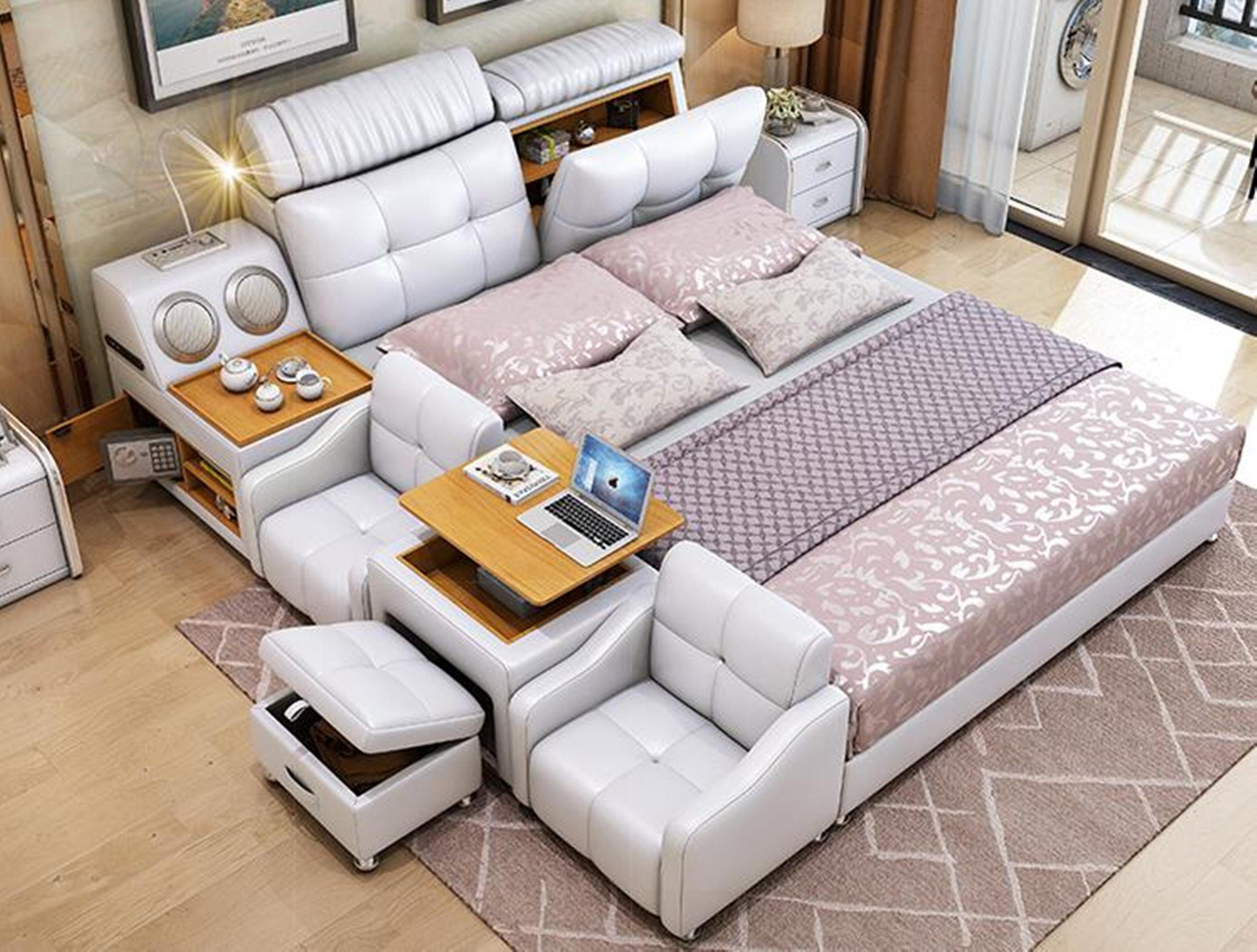JVmoebel Multimediabett Multifunktionales Bettgestell in elegantem Design, Made in Europa