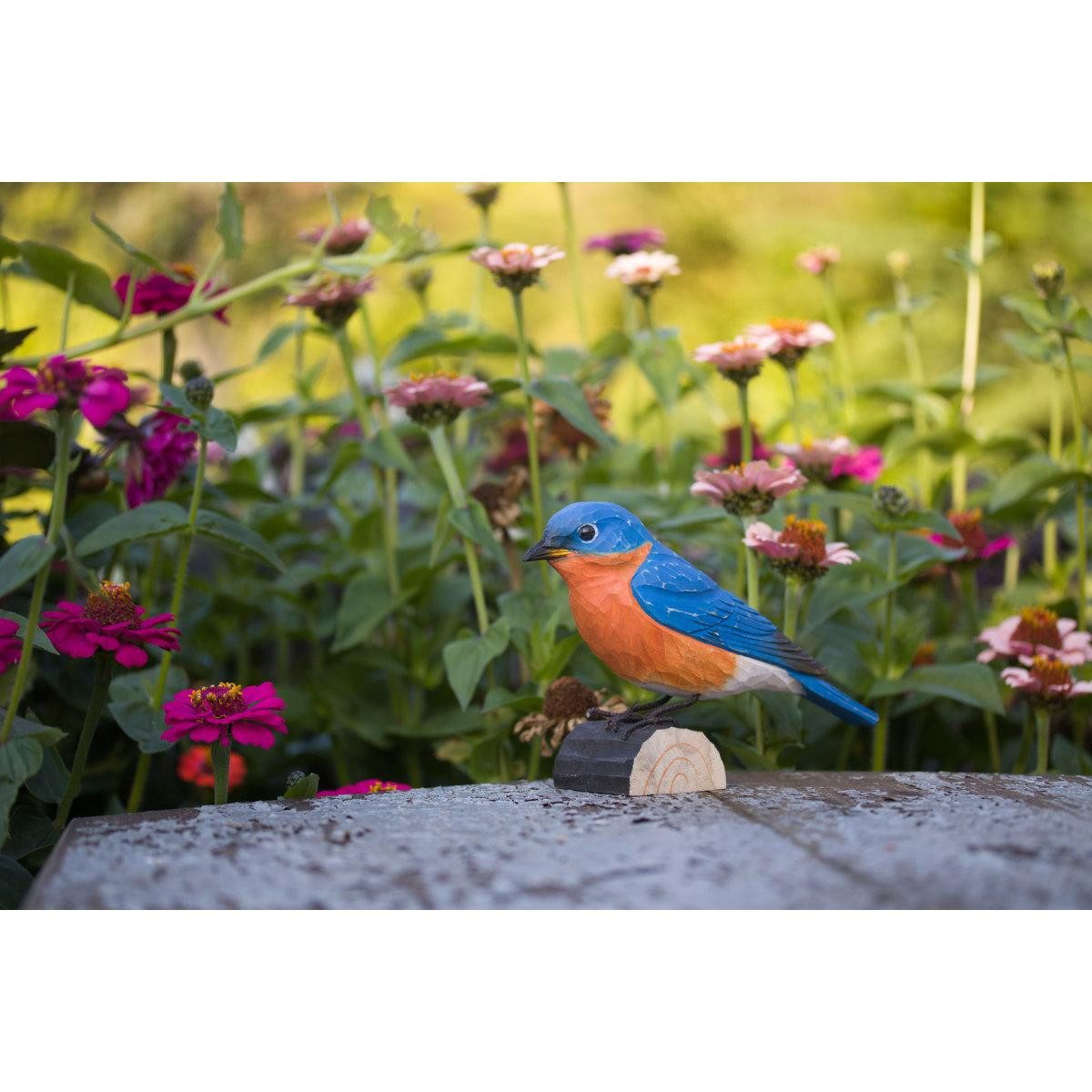 Wildlife Garden Skulptur Dekovogel Rotkehl-Hüttensänger günstig online kaufen