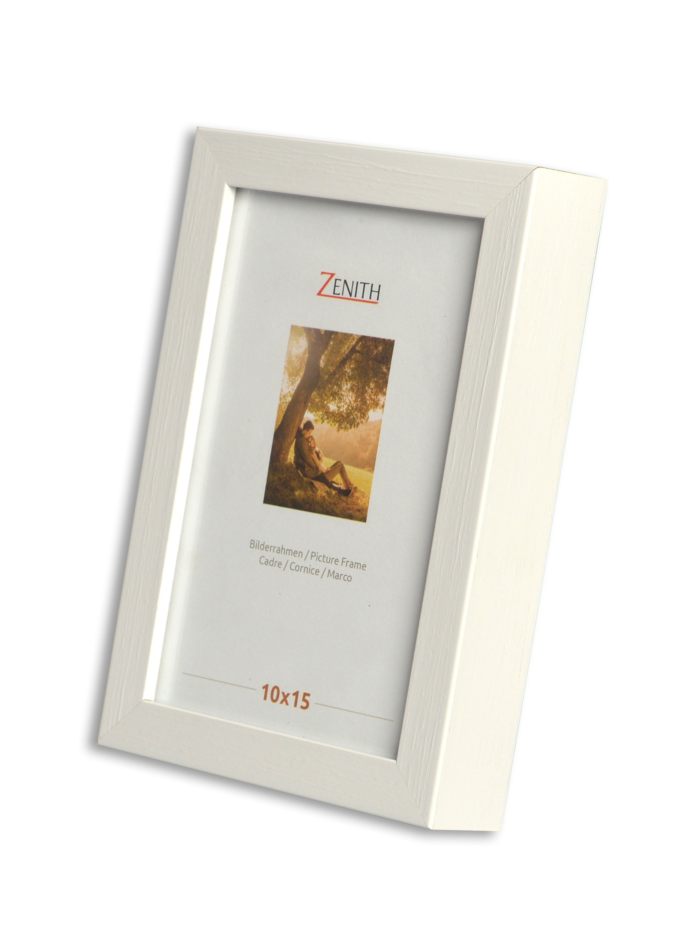 Victor (Zenith) Bilderrahmen Schlemmer, für 1 Bilder, 10x15 cm, in weiss, moderne und tiefe Leiste, Posterrahmen Weiß