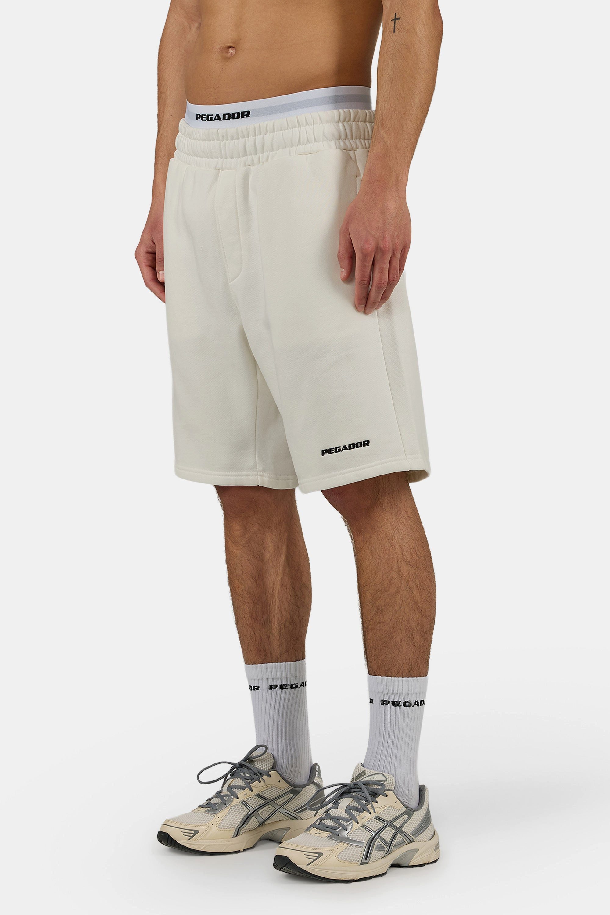 PEGADOR Sweatshorts LOGO HEAVY SWEAT SHORTS Baumwollmischung, regular fit