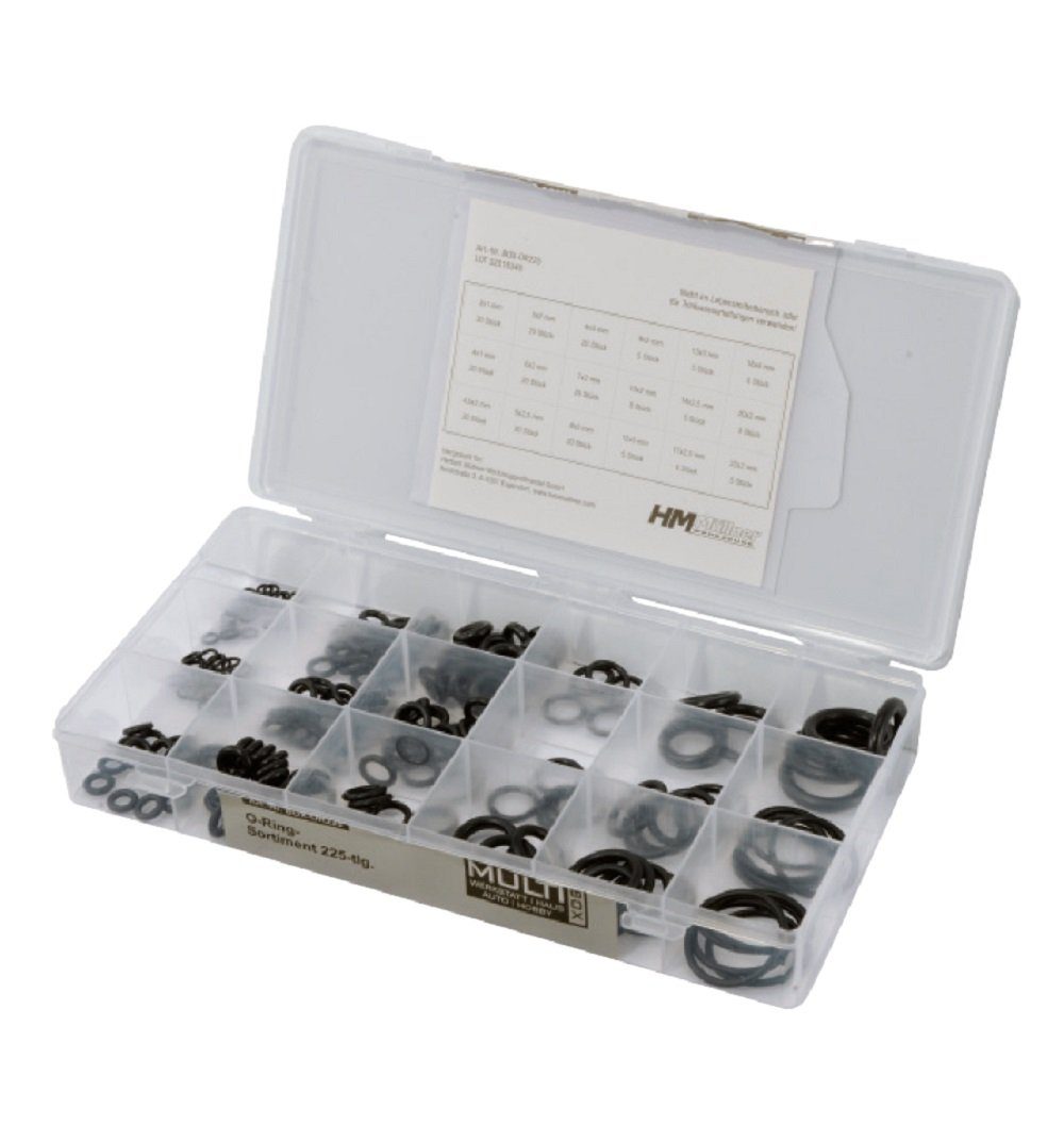 HM Müllner Инструментe Werkstatt-Set HM O-Ring Меню 225-tlg. Dichtung OX-OR225