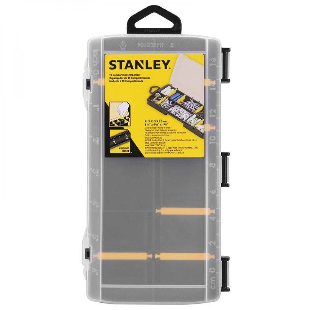 STANLEY Werkzeugkoffer Stanley für Fächer Organizer Aufbewahrungsbox 10 OPP mit Zubehör