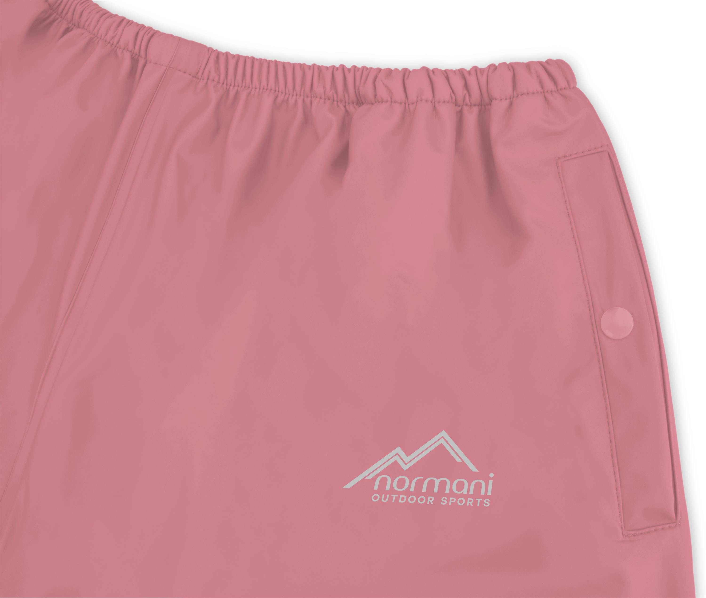 normani Regenhose Kinder Regenhose York Jungen und Mädchen - Wind- und wasserdichte Regenhose mit Reflektoren – Bild 3 von 5
