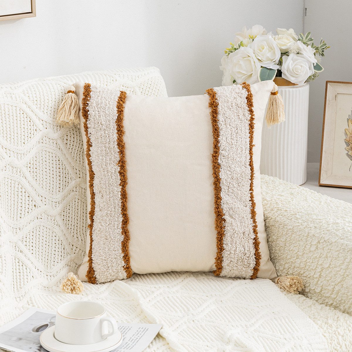 BYSURE Kissenbezug F13WH00115, (1 Stück), Boho günstig online kaufen