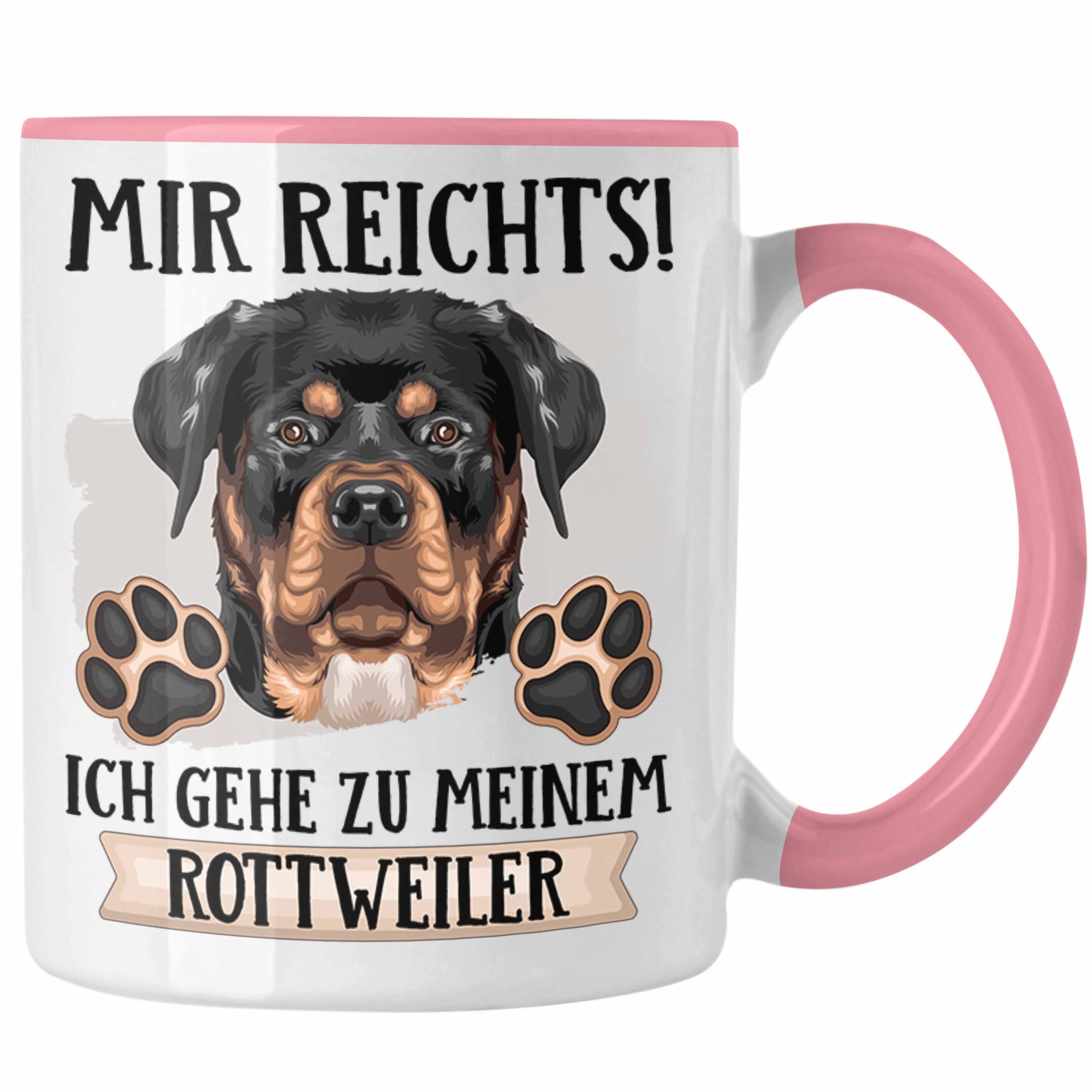 Trendation Tasse Rottweiler Besitzer Tasse Geschenk Lustiger Spruch Geschenkidee Mir Re Rosa