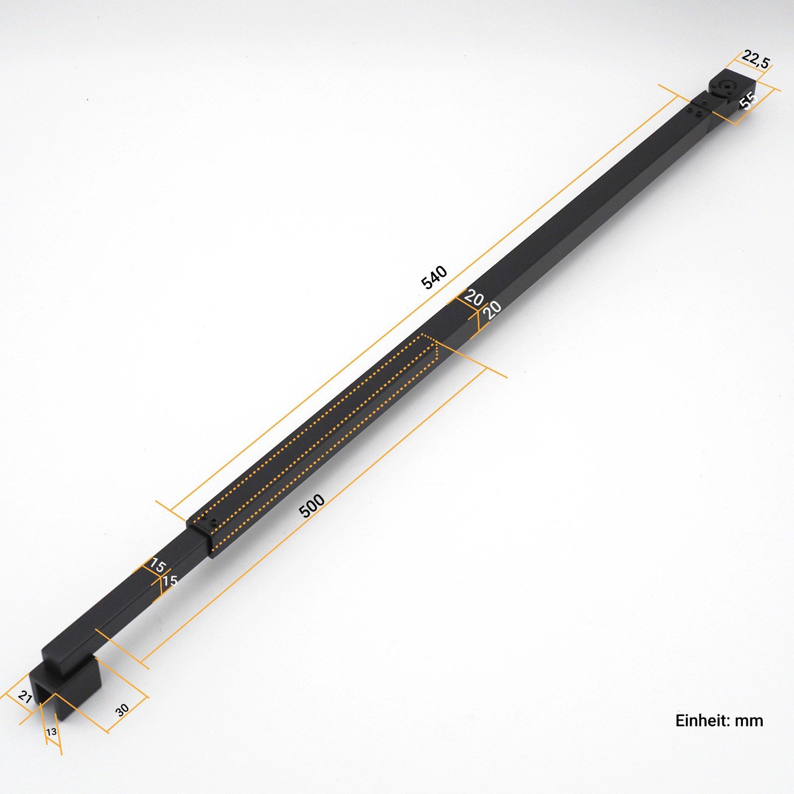 WITEN&NOCK Duschwand-Stabilisationsstange Stabilisationsbügel mit 180° dreh günstig online kaufen